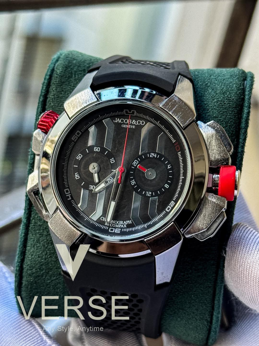 Jacob & Co messi edition silver black dial