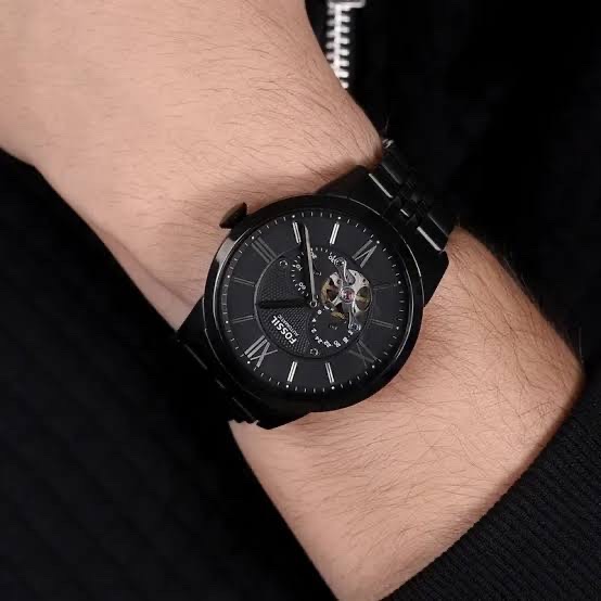 Fossil Townsman ME3062 Men’s 45 mm Black PVD Automatic – Skeleton Dial & Bracelet_img_1