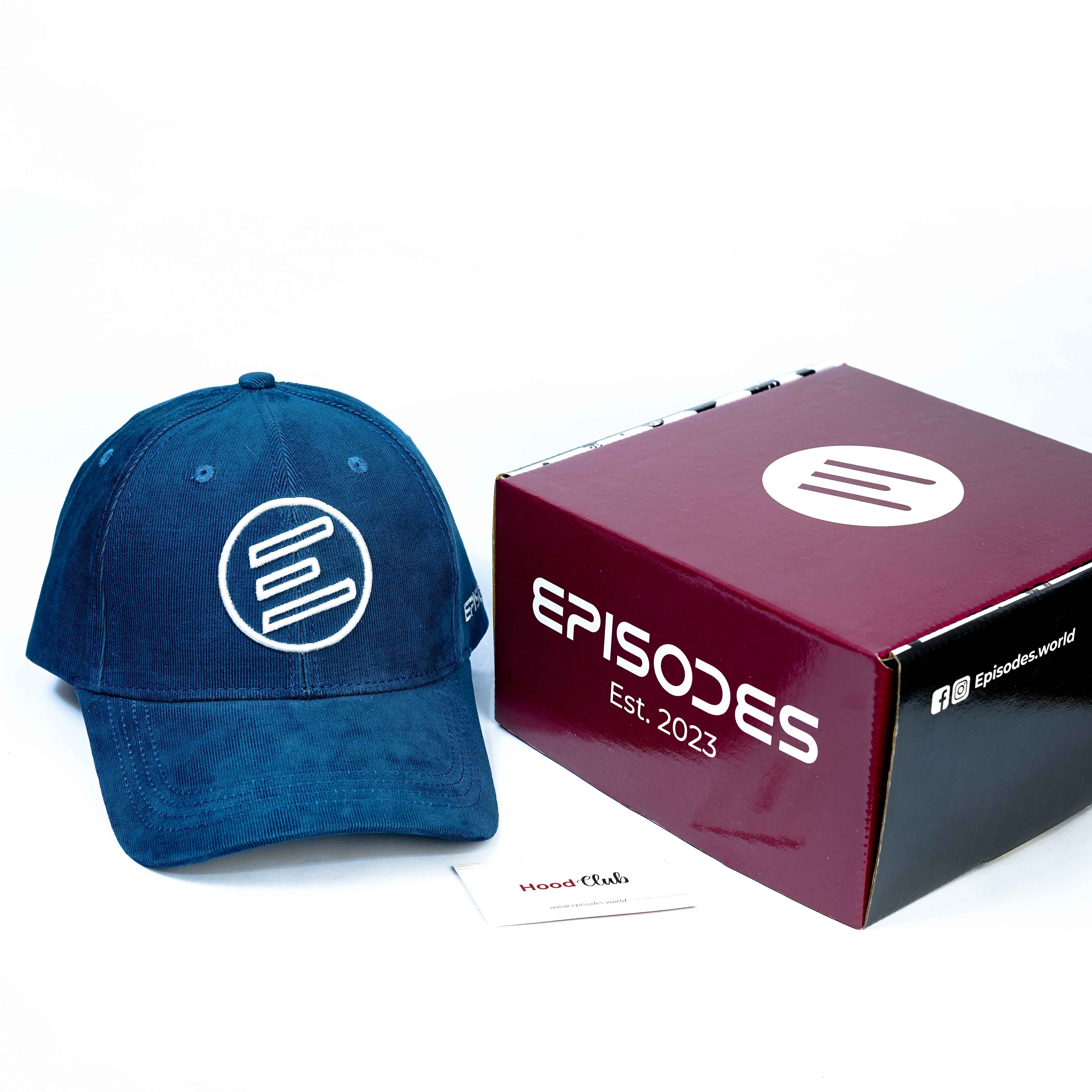 Episodes Iconic Petrol Blue Cord Cap_img_5