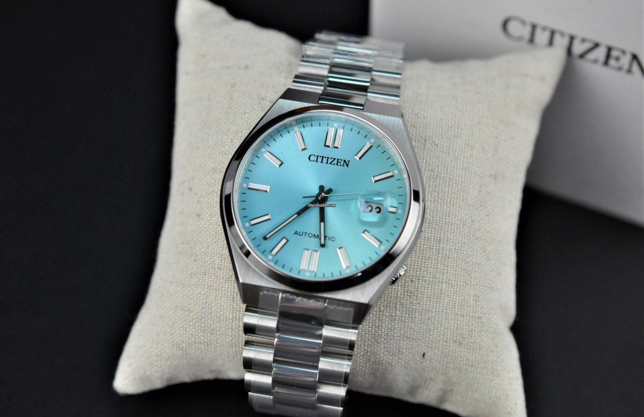 Citizen Tsuyosa NJ0151‑88M Men’s 40 mm Automatic – Tiffany Blue Dial & Stainless Bracelet_img_1