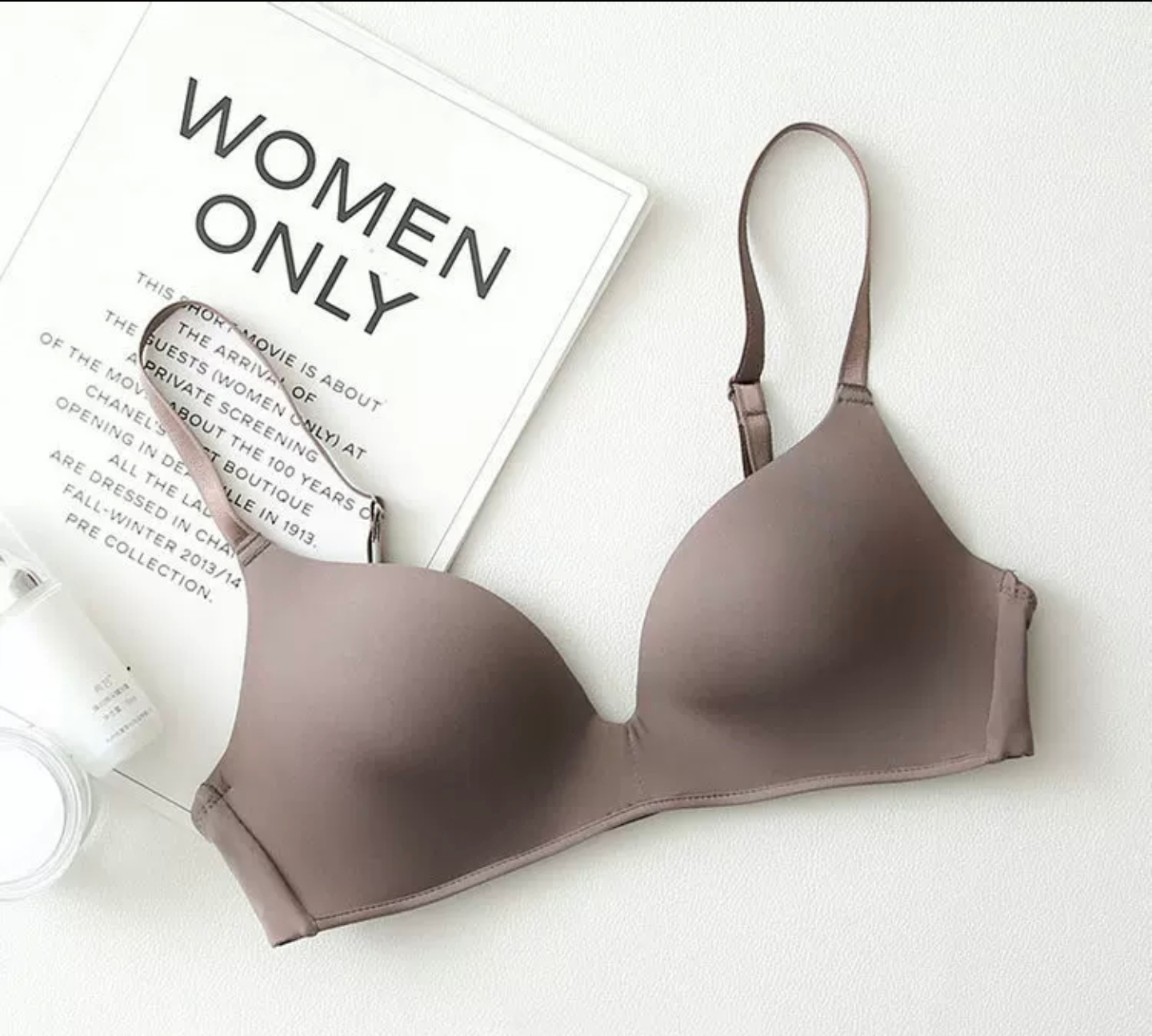 women Seamless t-shirt bra Underwear Sexy Gathered Bras Soft Breathable Bras Solid Color Underwear Girls Women Underwear Accessories_img_13