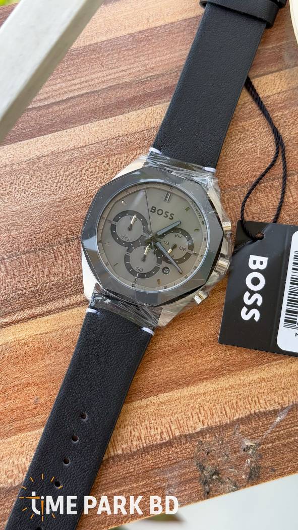 Hugo Boss Authentic Black Grey Silver Dial | Chronograph | ORIGINAL