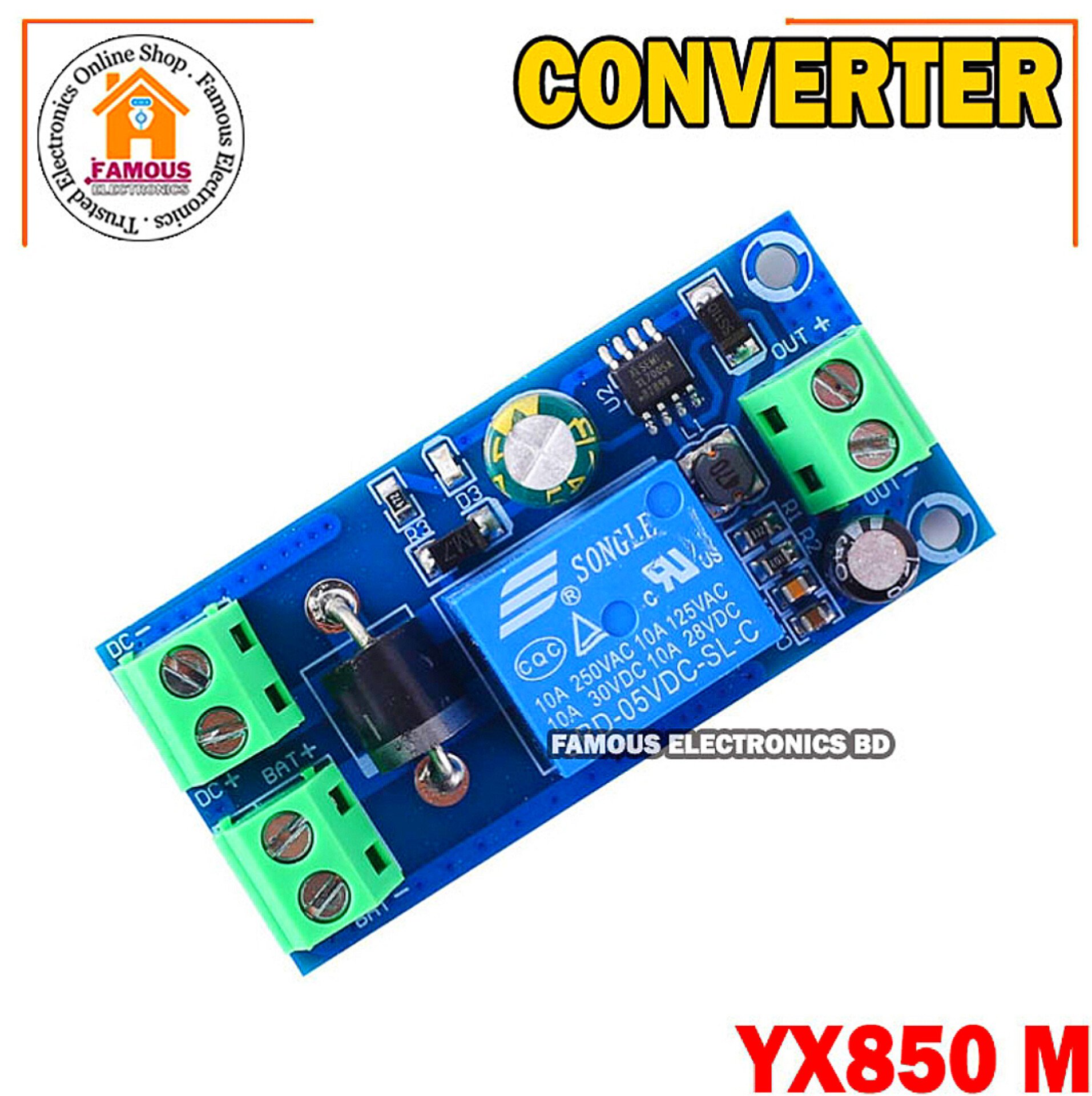 YX850 Power Failure Automatic Switching Standby Li-ion Lithium Module - 5V-48V Universal Emergency Converter JY-850 - Reliable Backup Power_img_0