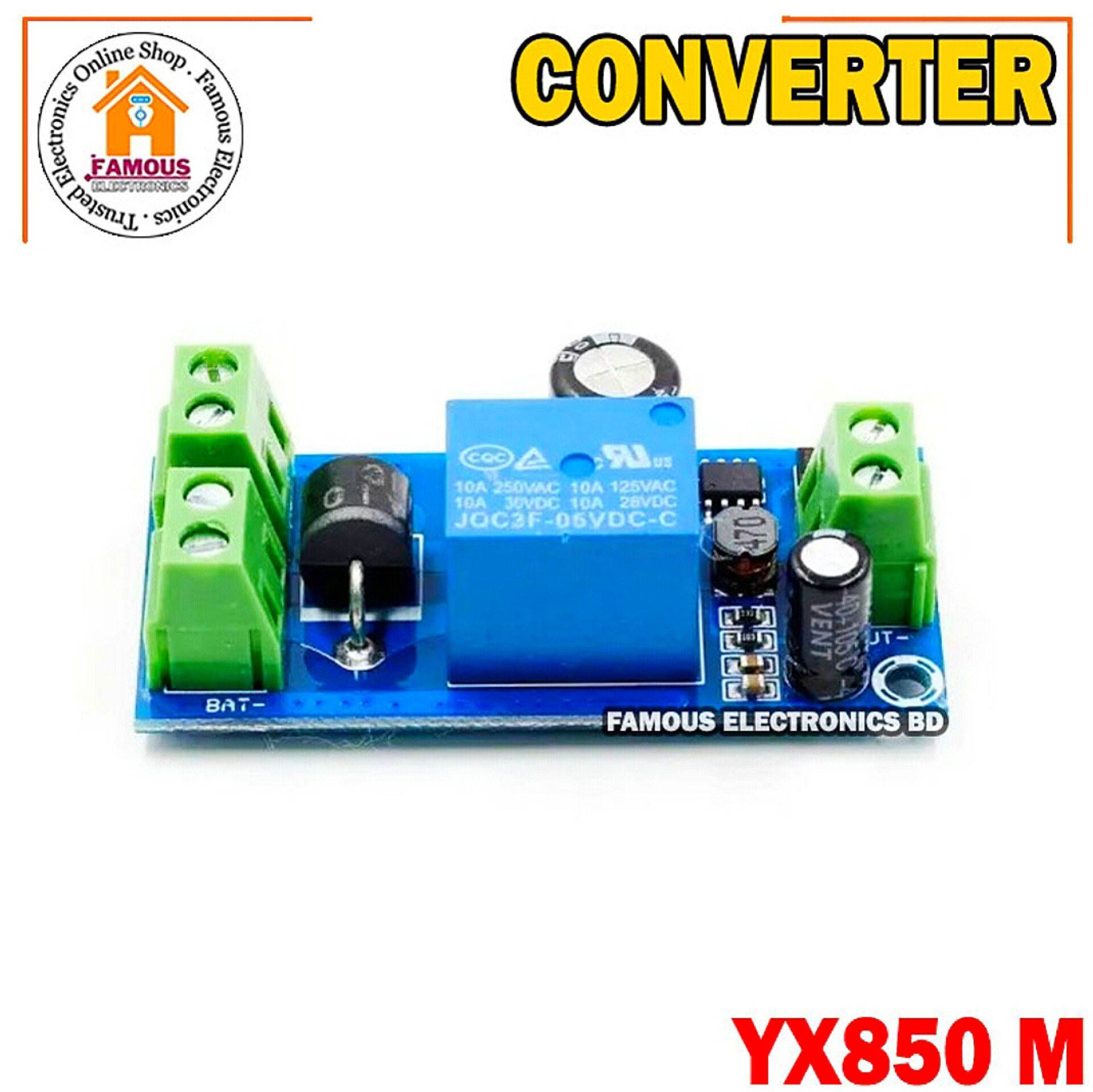 YX850 Power Failure Automatic Switching Standby Li-ion Lithium Module - 5V-48V Universal Emergency Converter JY-850 - Reliable Backup Power_img_4