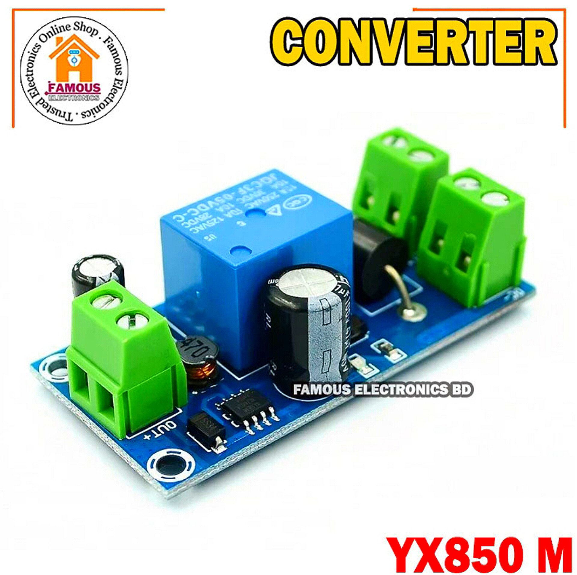 YX850 Power Failure Automatic Switching Standby Li-ion Lithium Module - 5V-48V Universal Emergency Converter JY-850 - Reliable Backup Power_img_7