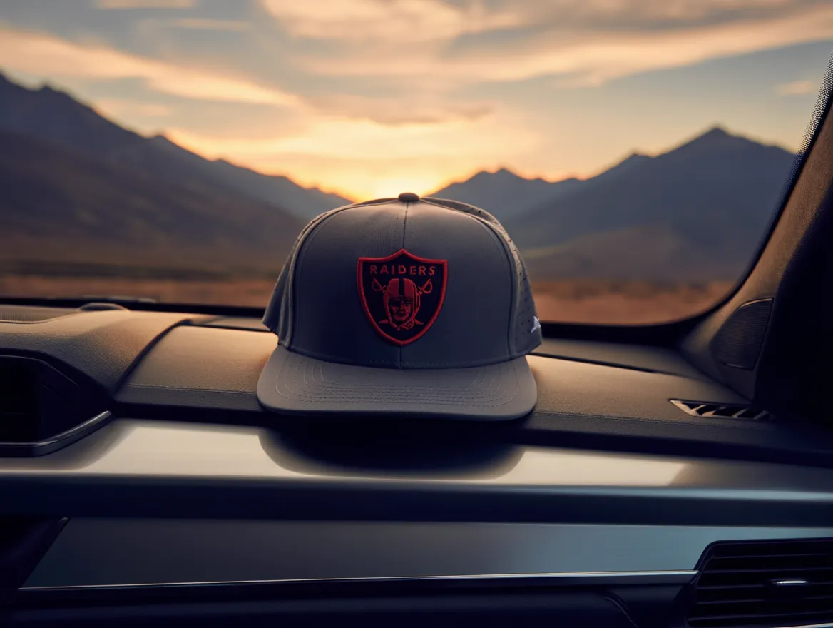 Premium Raiders Cap – Midnight Onyx / Arctic Navy / Urban Smoke | Embroidered Shield Logo | Unisex Sports Hat By Brandz X_img_5