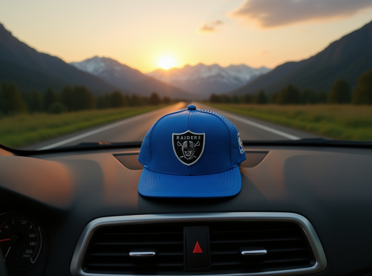 Premium Raiders Cap – Midnight Onyx / Arctic Navy / Urban Smoke | Embroidered Shield Logo | Unisex Sports Hat By Brandz X_img_1