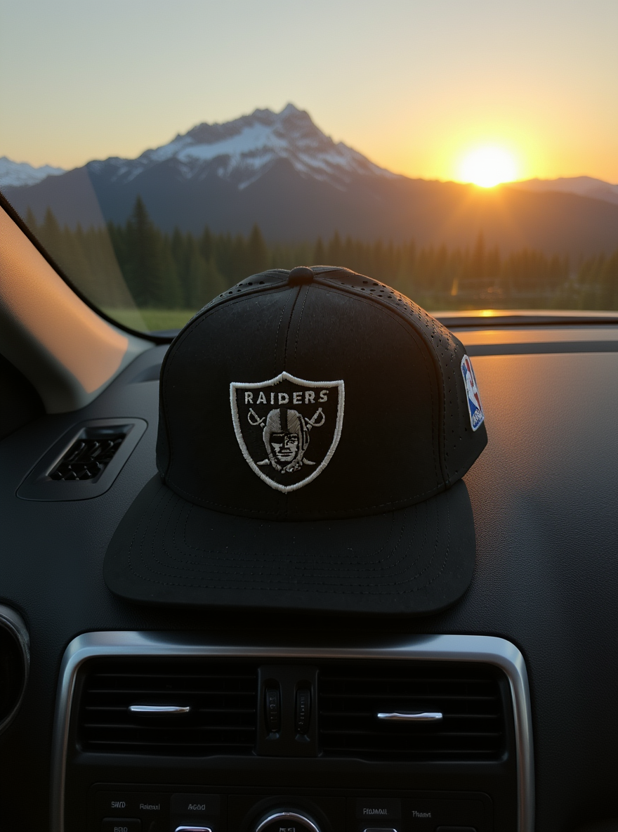 Premium Raiders Cap – Midnight Onyx / Arctic Navy / Urban Smoke | Embroidered Shield Logo | Unisex Sports Hat By Brandz X_img_8