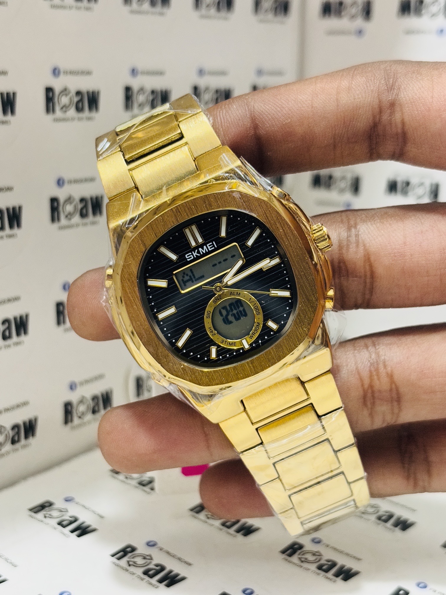 Skmei 2279 Dual Time Stainless Steel Digital Watch For Men_img_2