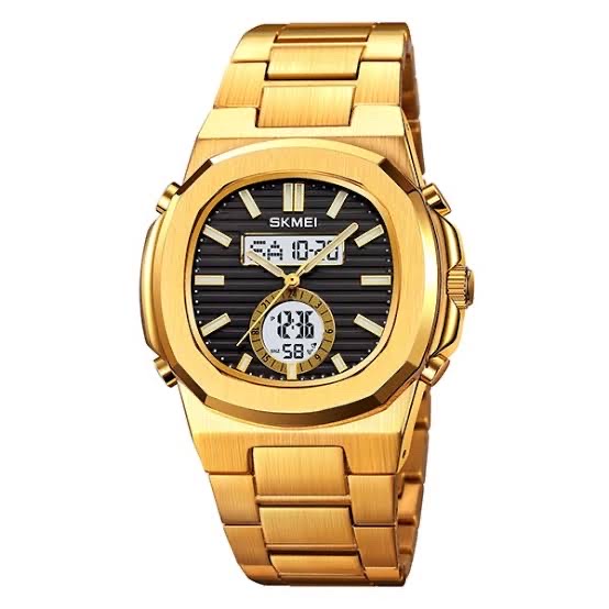 Skmei 2279 Dual Time Stainless Steel Digital Watch For Men_img_1