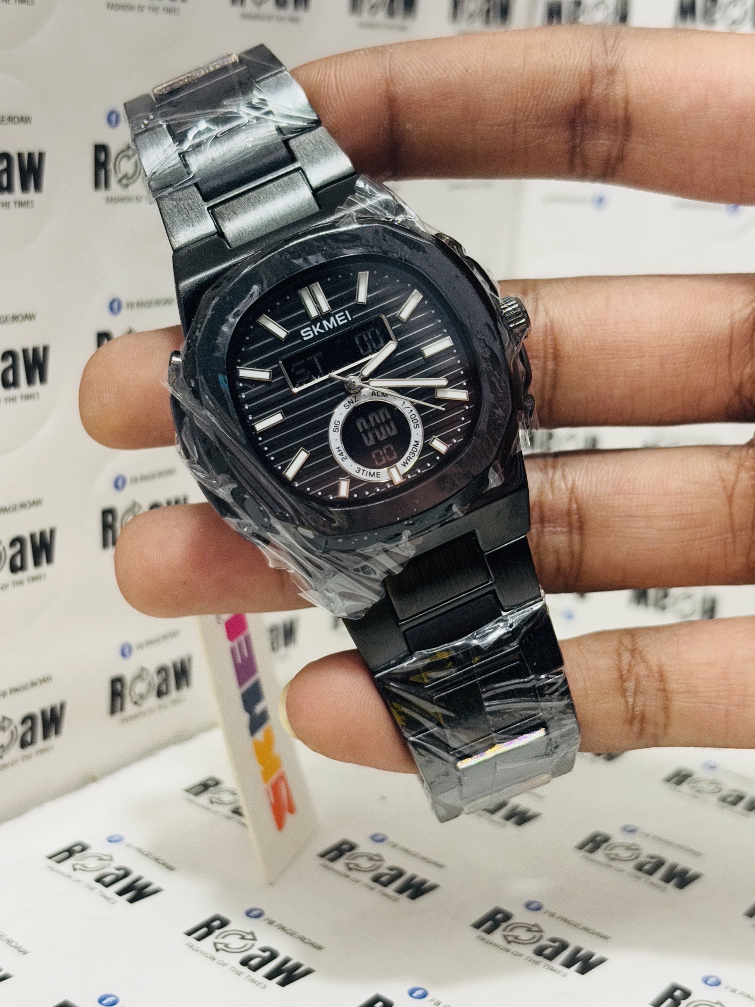 Skmei 2279 Dual Time Stainless Steel Digital Watch For Men_img_3