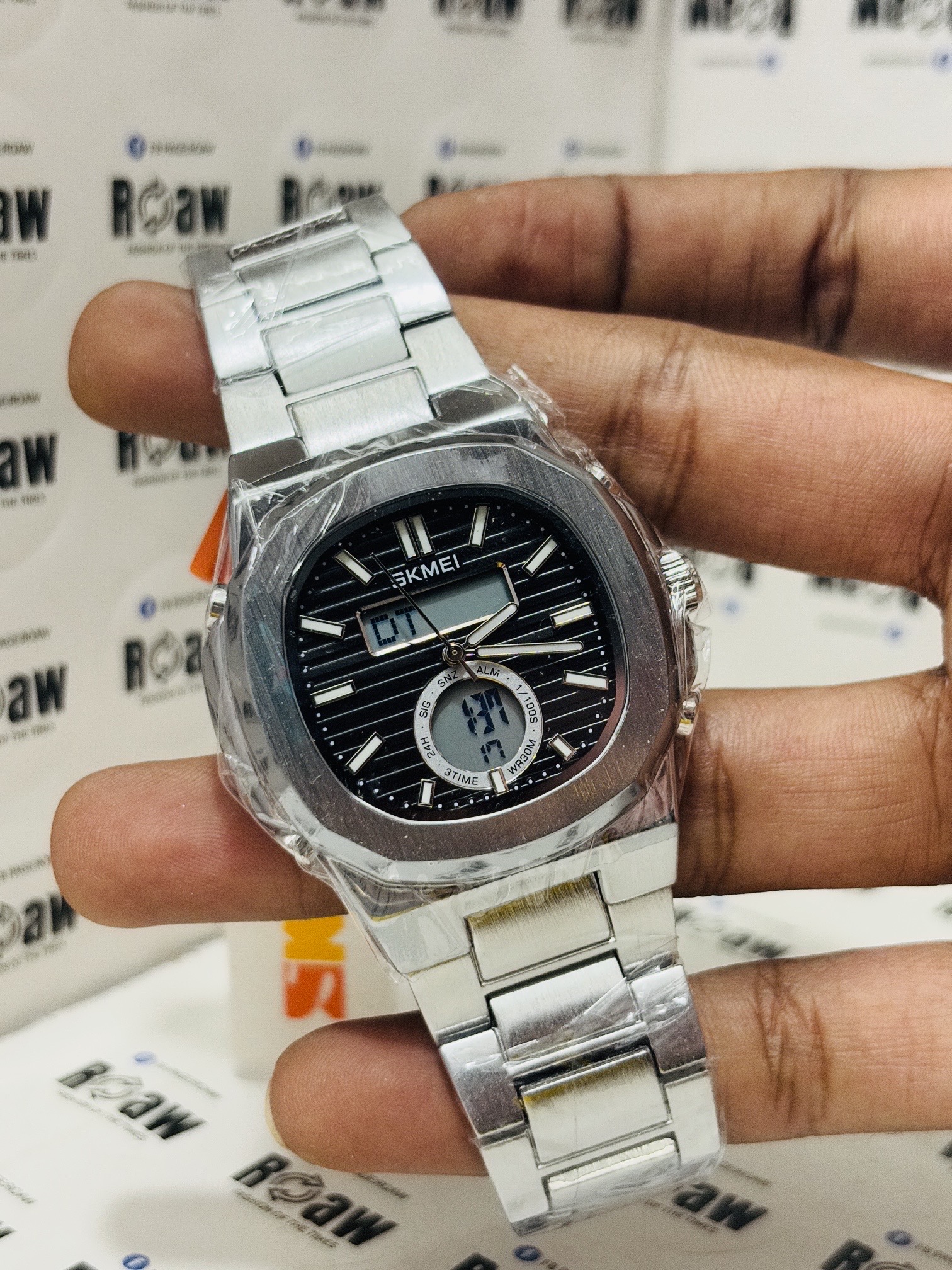 Skmei 2279 Dual Time Stainless Steel Digital Watch For Men_img_7