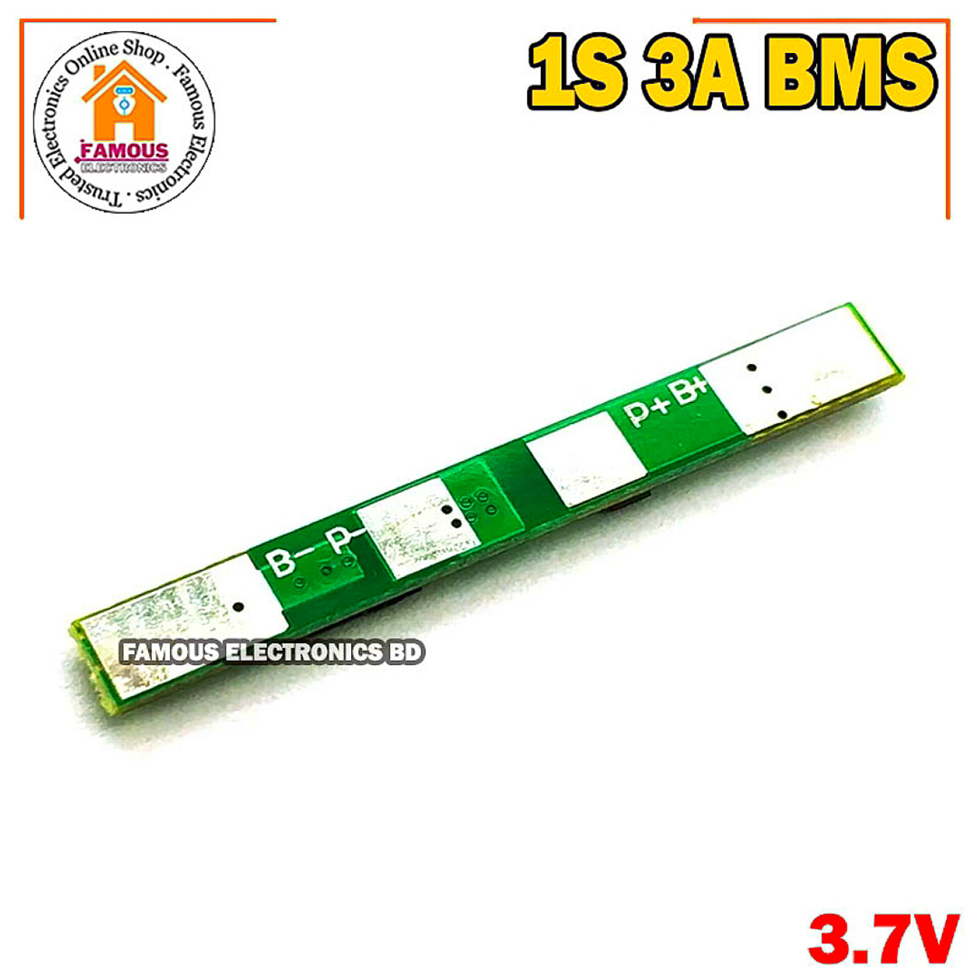 1S 3.7V 3A li-ion BMS PCM Protection Board_img_2