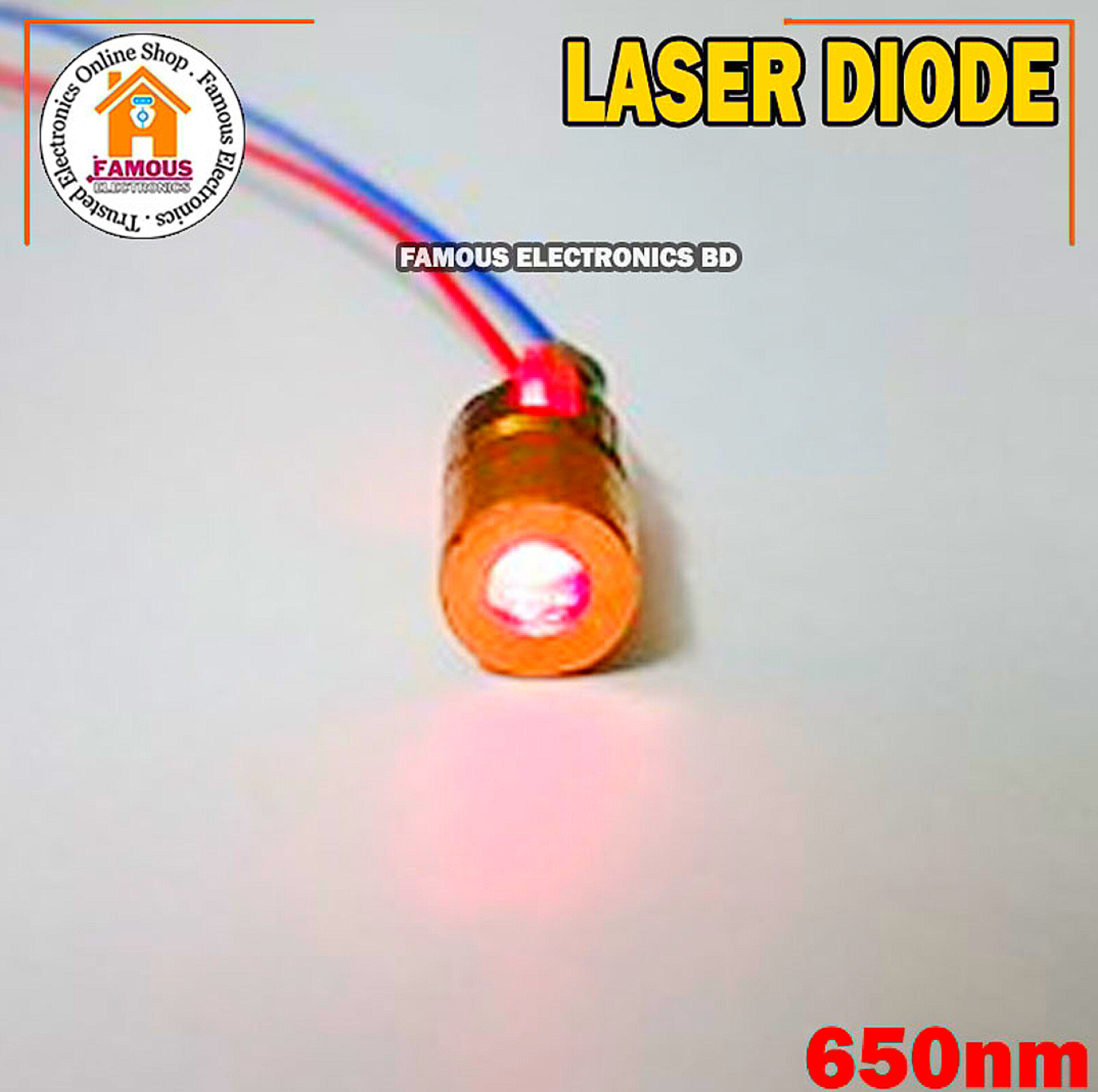 650nm 6mm DC 5V 5mW Laser Dot Diode Module Red Copper Head_img_6