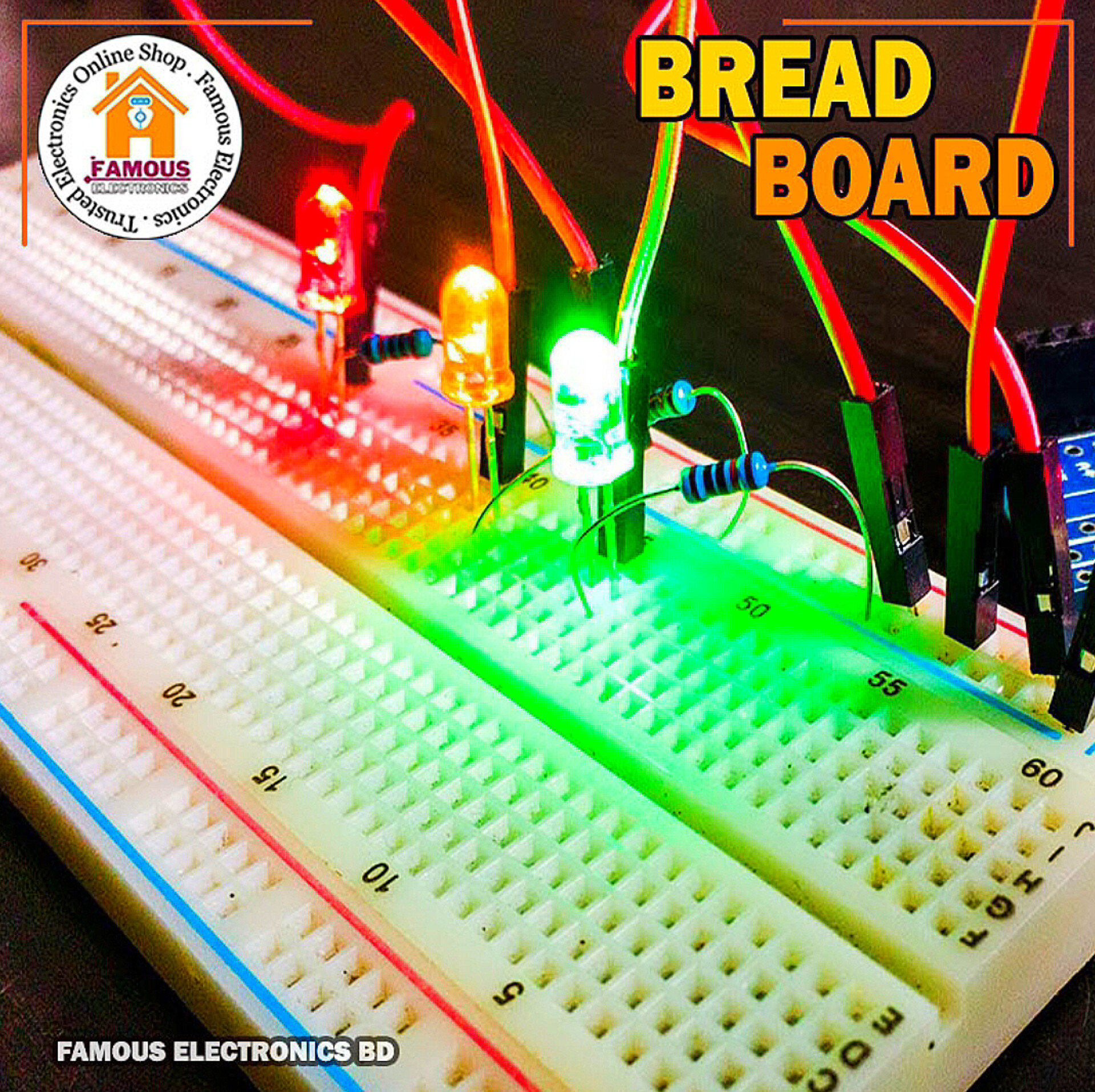 MB102 Solderless Breadboard 16.5x5.5cm 830 Point Prototype PCB MB-102 Breadboard Use Project Uno R3 ESP8266 Jumper Wire_img_3