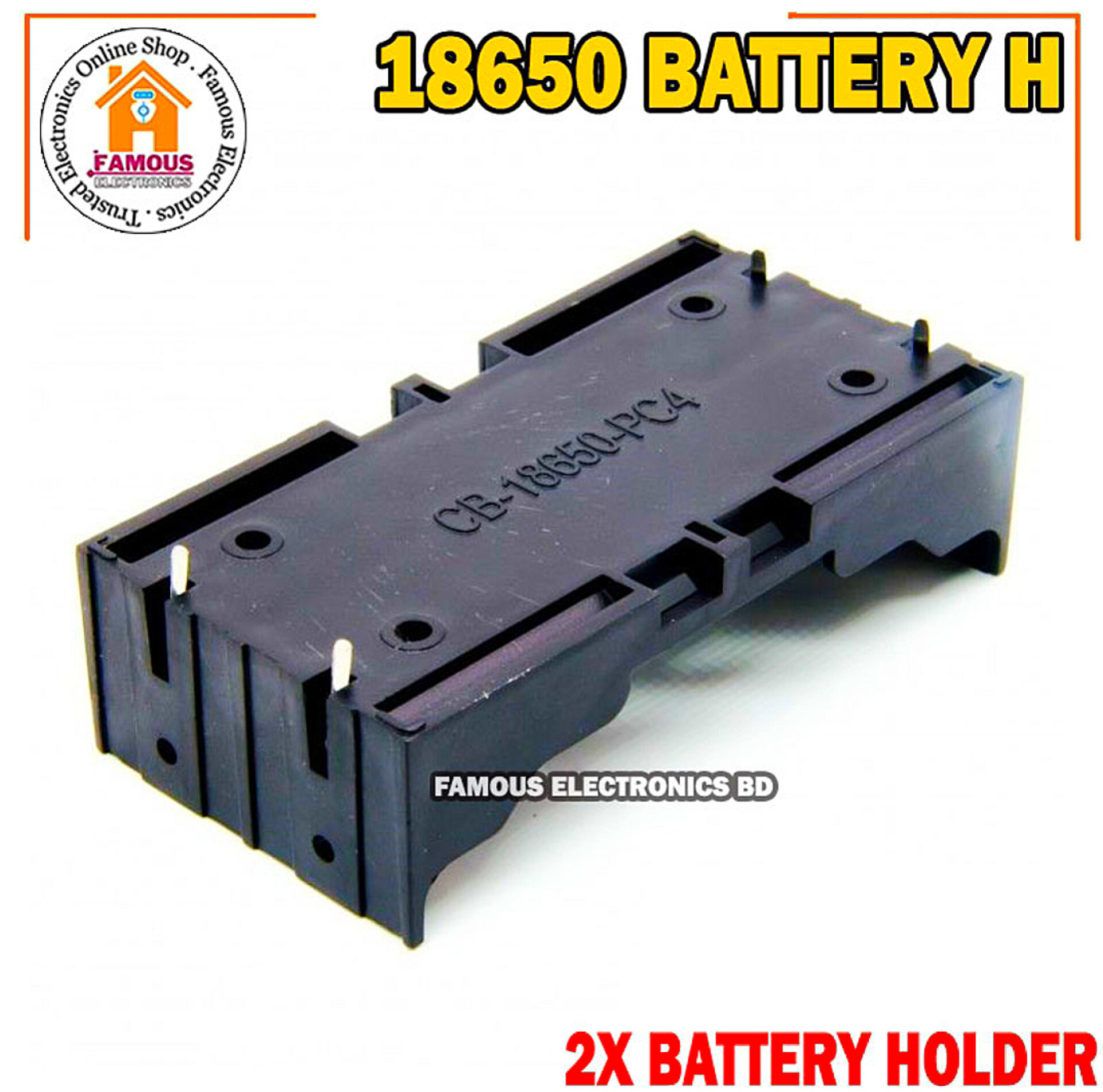 18650 Battery Case Holder Bracket Storage Holder 2X Slot for 2 Cell_img_3