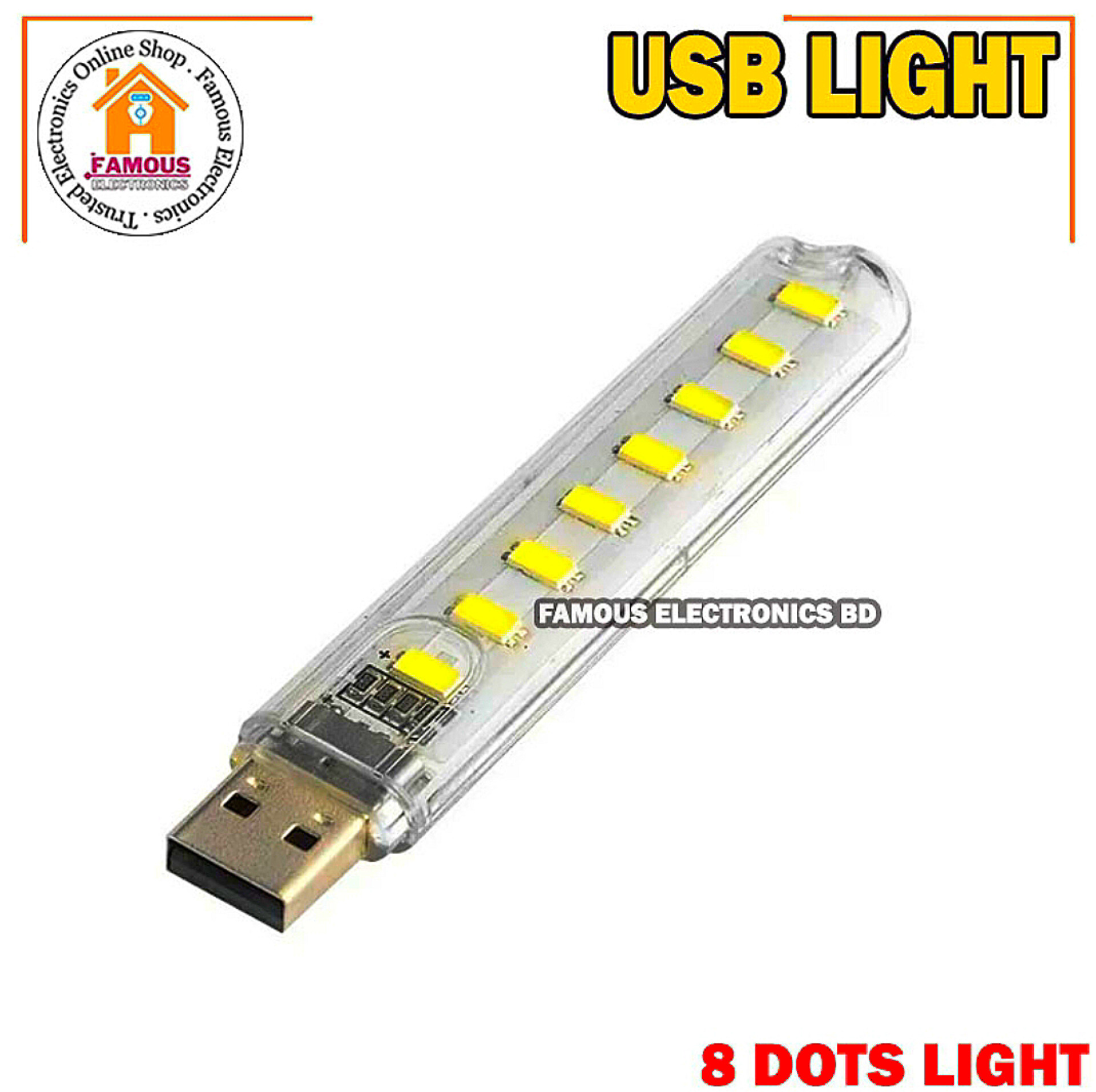 Mini Portable USB LED 5V 8 LED Light SMD Table Desk Lamp Book Flashlight Night Light for Power Bank Laptop Camping_img_6