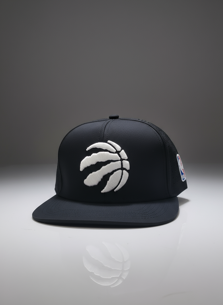 Premium Raptors Logo Cap – Shadow Eclipse & Silver Mist | High-Quality Embroidered Unisex Sports Hat
