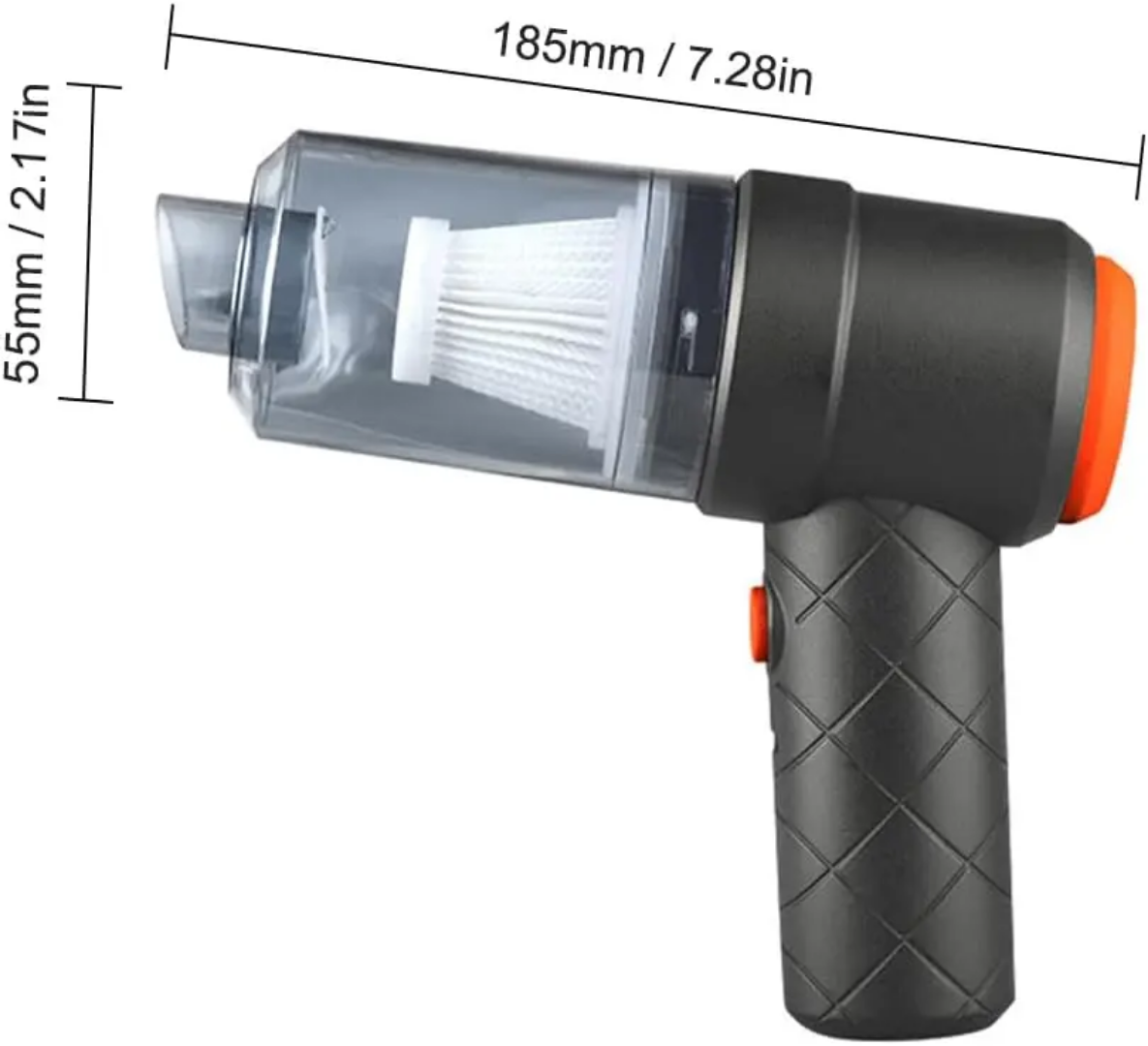 Handheld Car Vacuum Cleaner Rechargeable 2-in-1 Dust Buster Cordless Portable Mini Vacuum Cleaner for Car, Office, Home_img_6