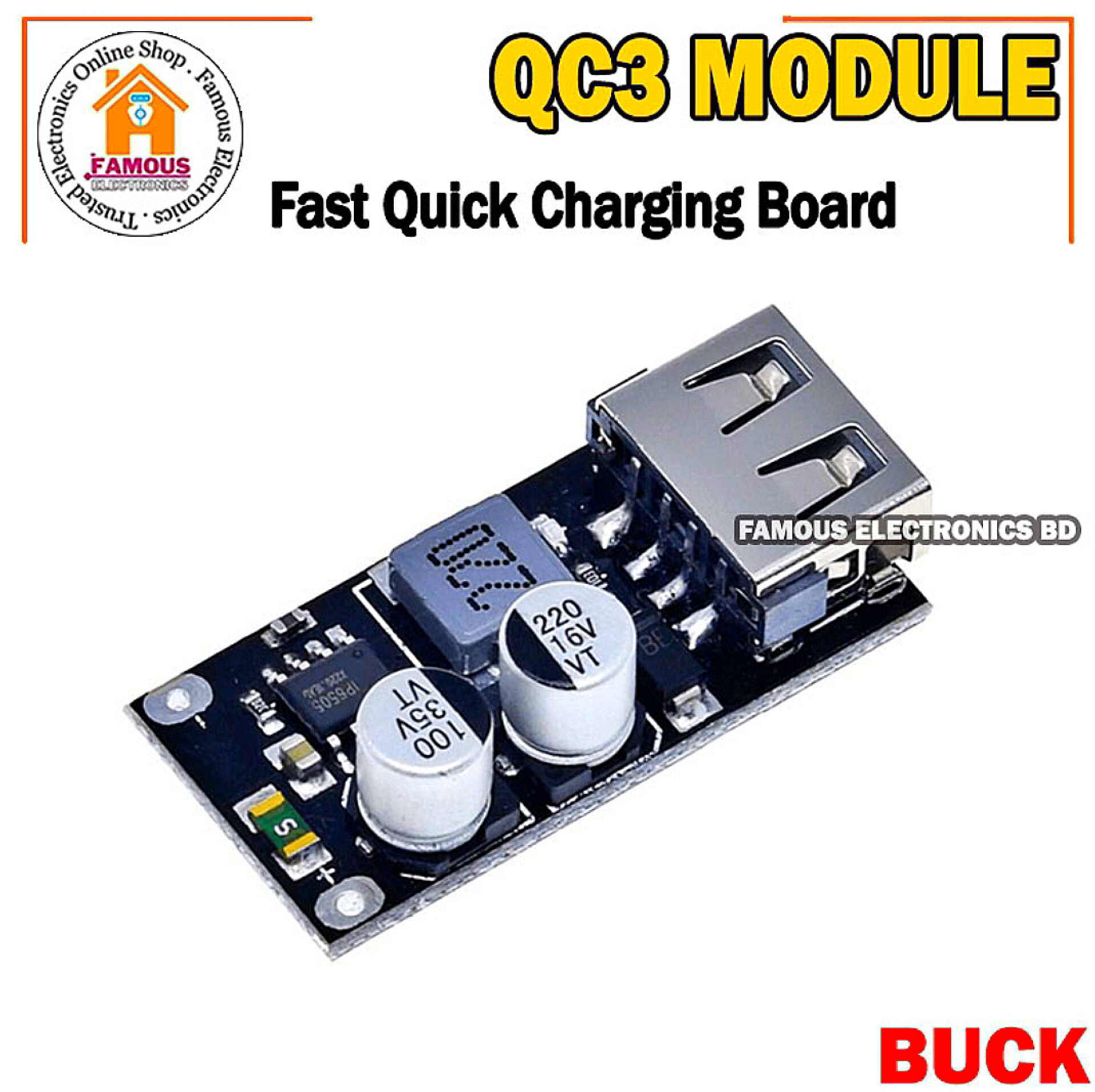 QC 3.0 2.0 usb fast quick charging module DIY charge board phone charger Encounter_img_2