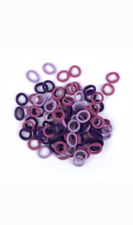 100 Pcs Rubber Bands for Girls Elastic Hair Bands for Children Mixed Colors Mini Ponytail Holder Baby Hair Accessories_img_1