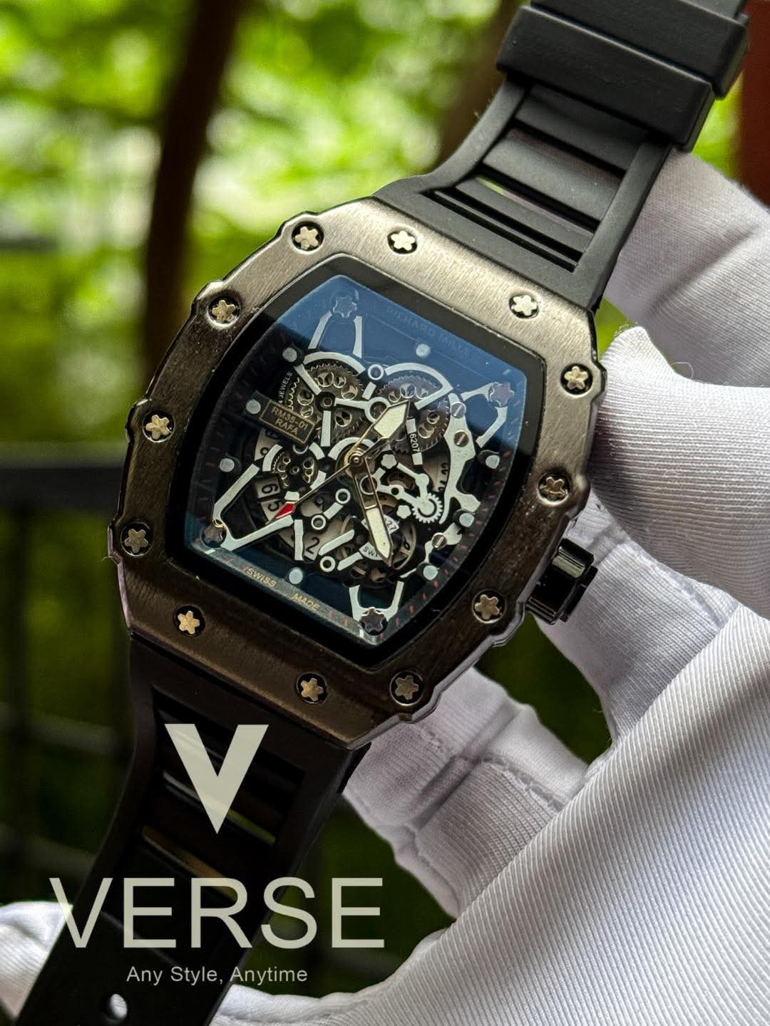 RM black case black belt