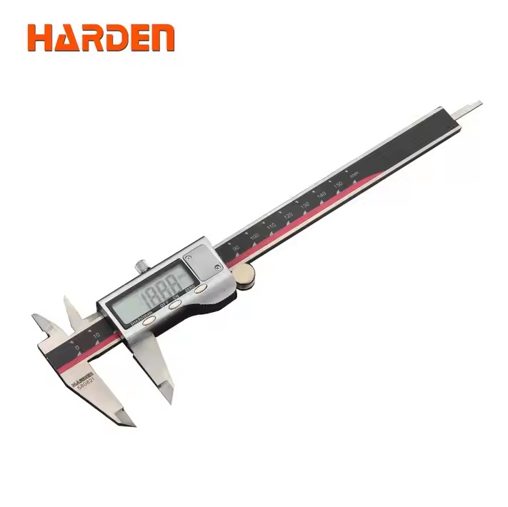 HARDEN 6" Professional Steel Digital Caliper, 150mm, Digital Display Vernier Caliper Measuring Tools; 580821