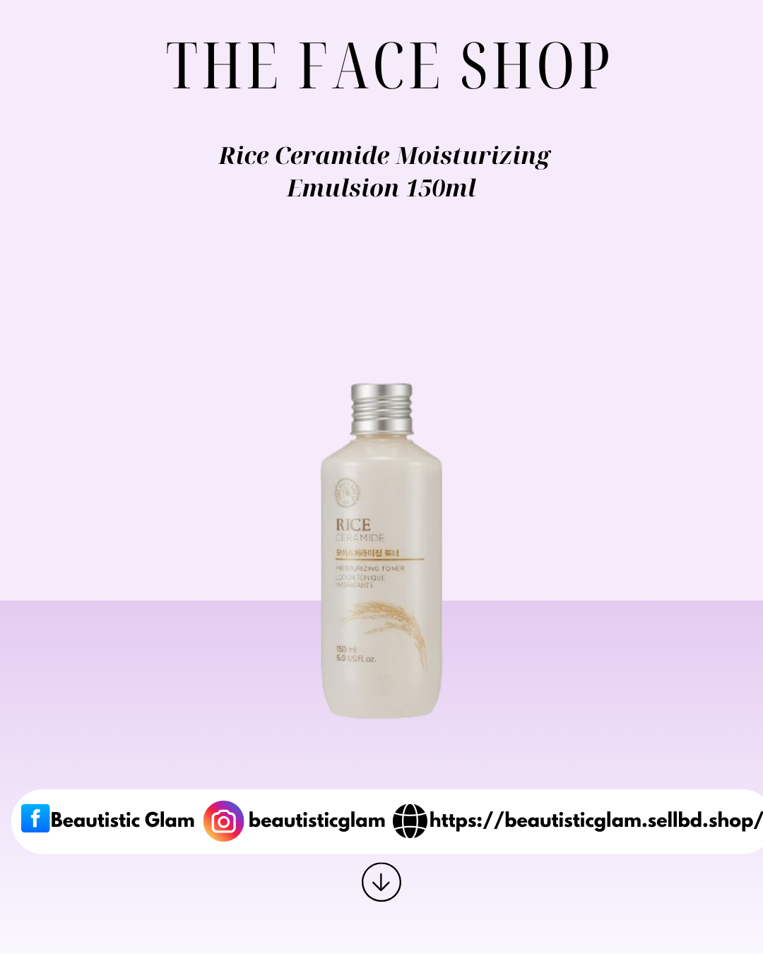 The Face Shop Rice Ceramide Moisturizing Emulsion 150ml