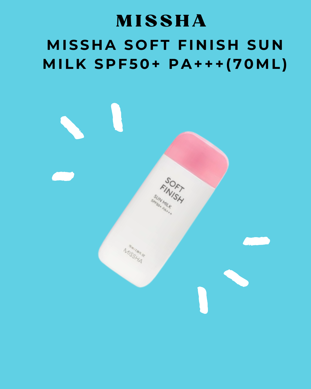Missha Soft Finish Sun Milk SPF50+ PA+++(70ml)