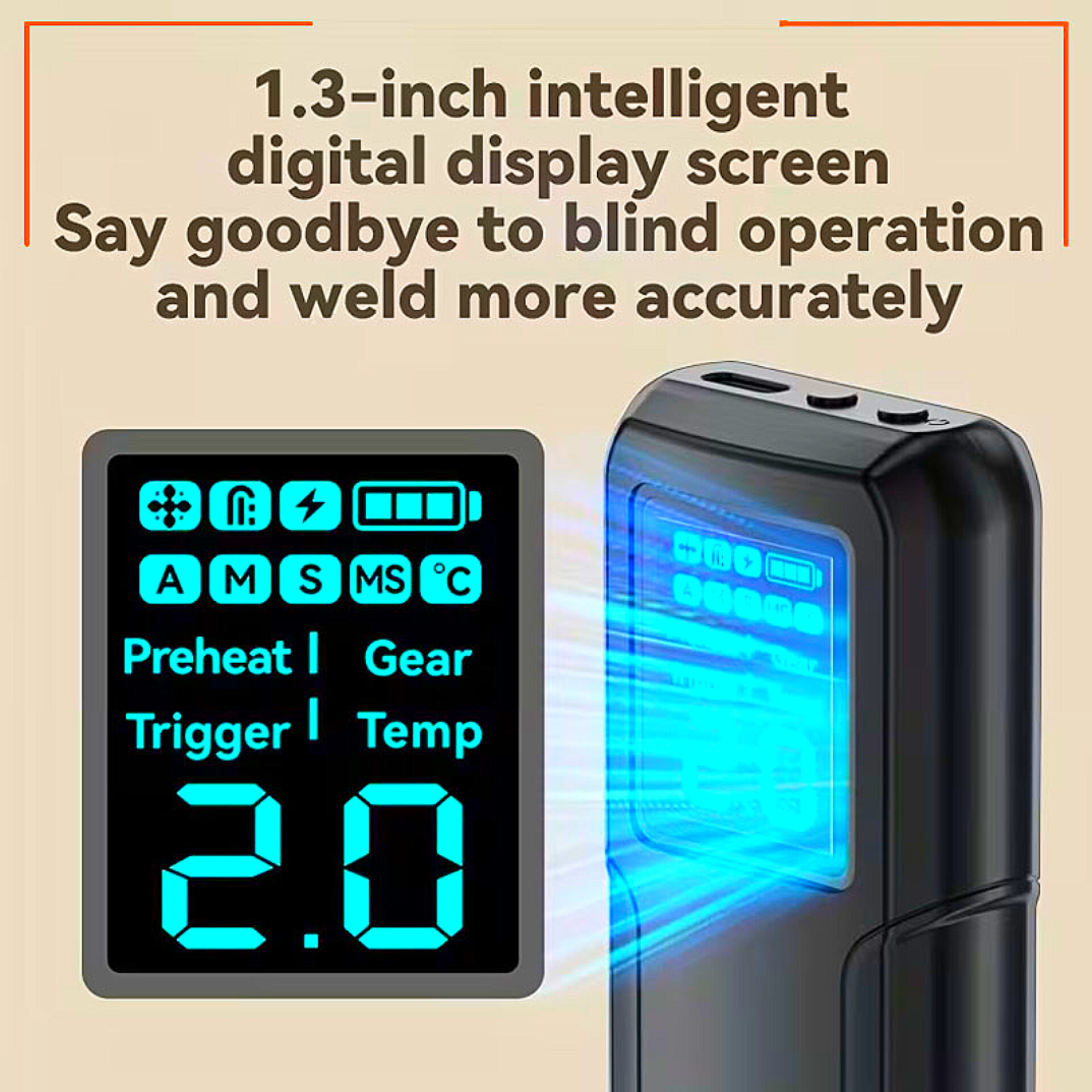 Awgem SH2 Portable Mini Spot Welder Adjustable Spot Welding Machine for Lithium Battery_img_6