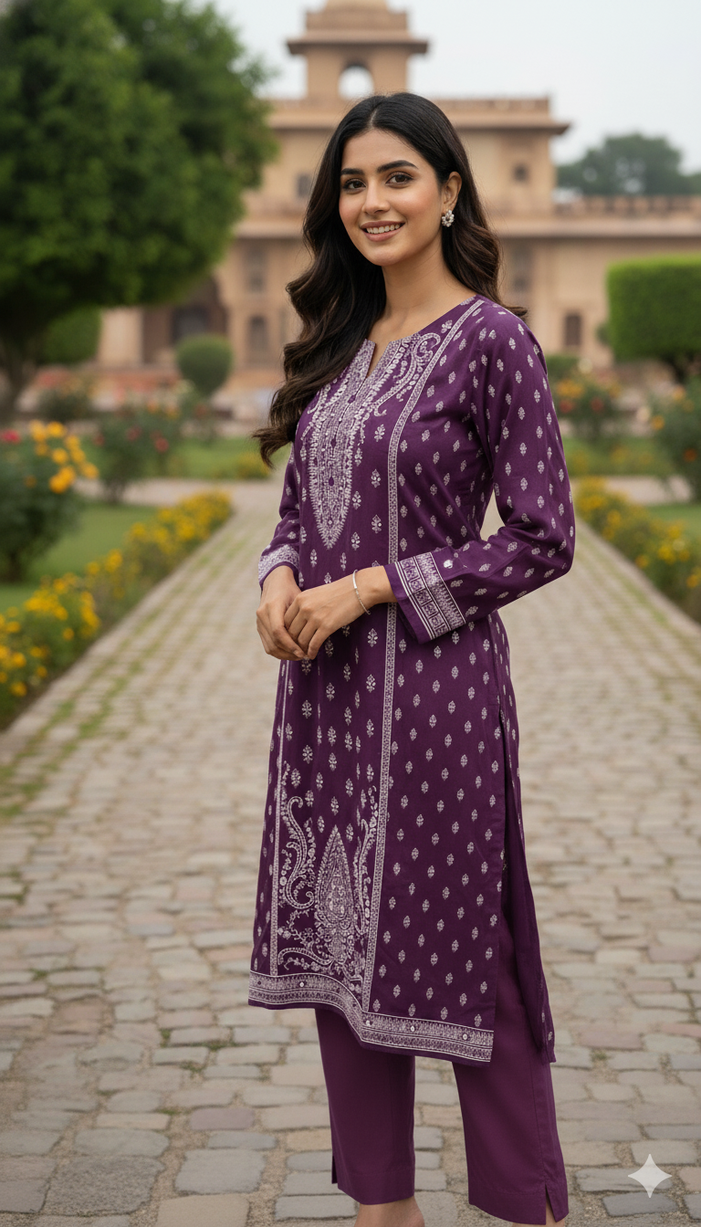 Delli Boutiques 3 Pcs (Unstitched)