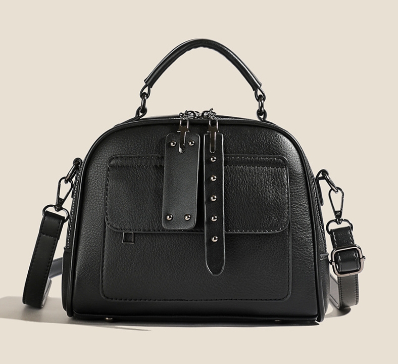 High End Ladies' Hand Bag Multi Layer Large Capacity Commuting Bag (Black)_img_0