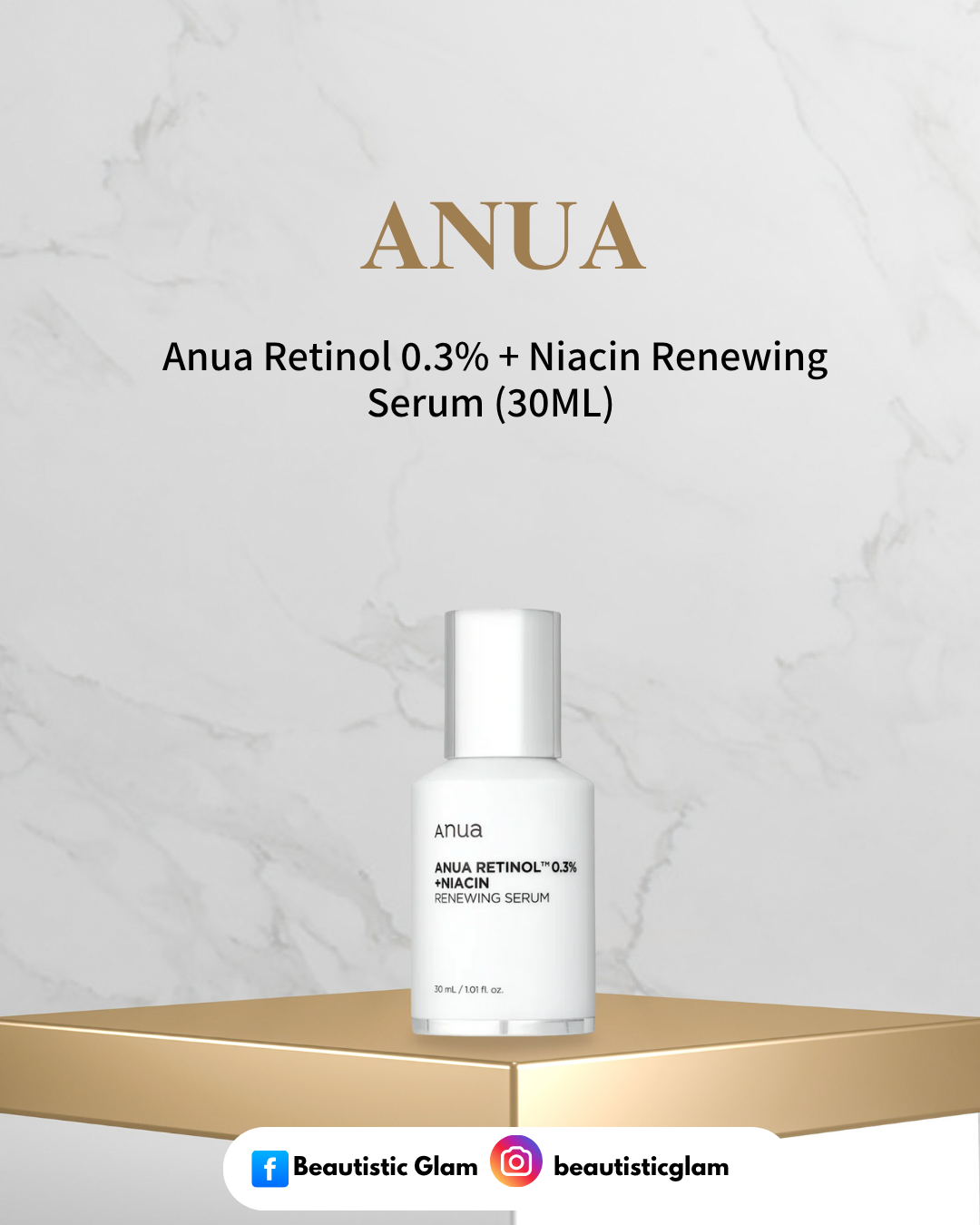 Anua Retinol 0.3% + Niacin Renewing Serum (30ML)