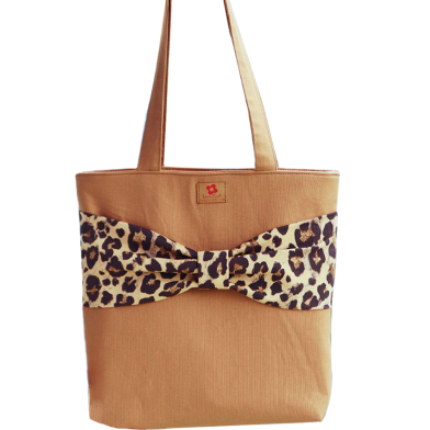 Stylish Fashionable Trendy Bow Tote Bag With Zipper_img_0