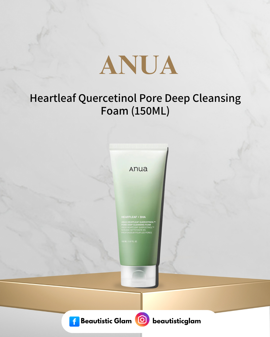 Anua Heartleaf Quercetinol Pore Deep Cleansing Foam (150ML)