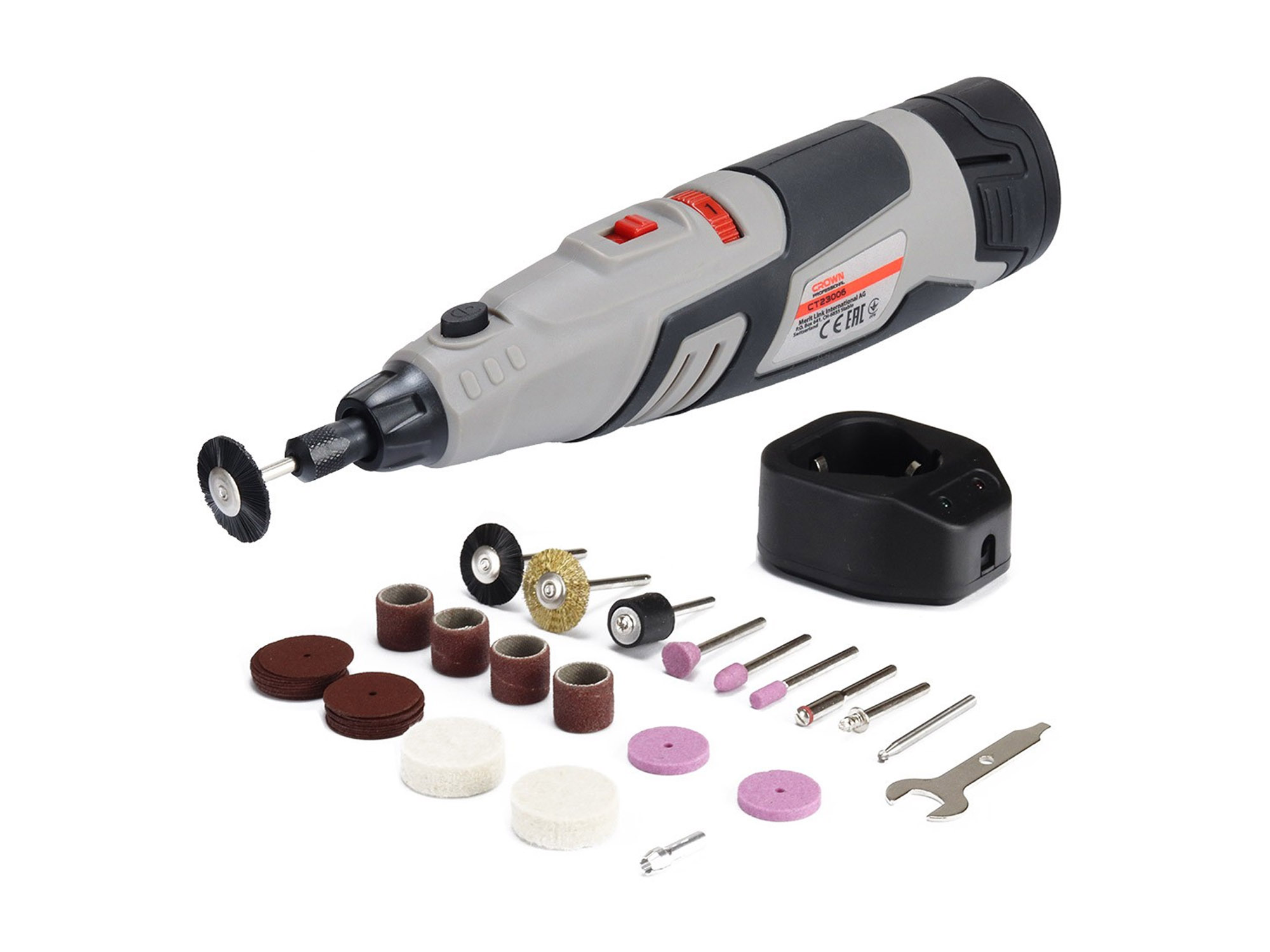 Crown ,CT23006, 12v Cordless Rotary Tools with accessories, 1.5Ah, Model: CT23006_img_0