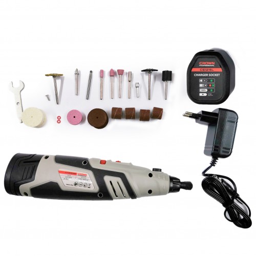 Crown ,CT23006, 12v Cordless Rotary Tools with accessories, 1.5Ah, Model: CT23006_img_1