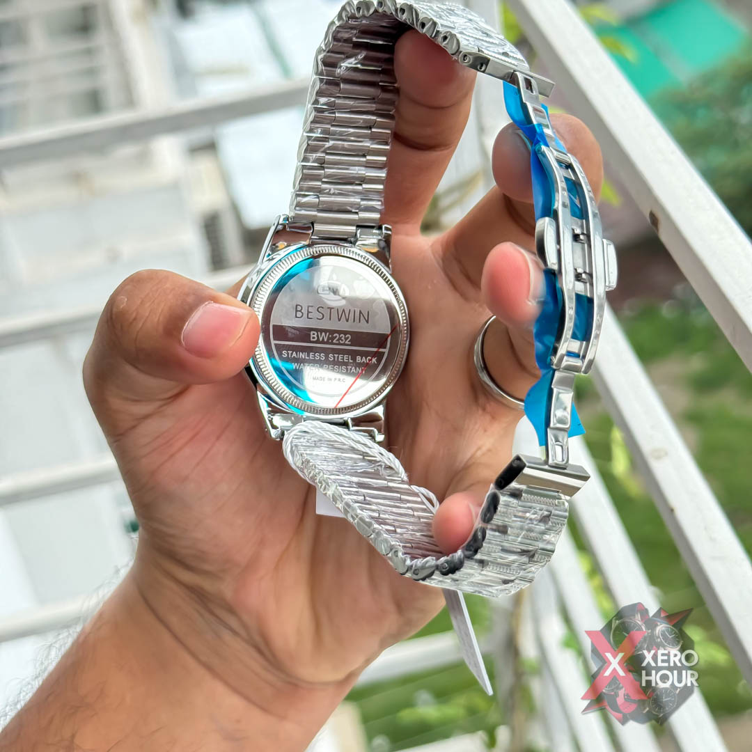 Bestwin BW232 || Formal Watch || Single Tone | Full White_img_2