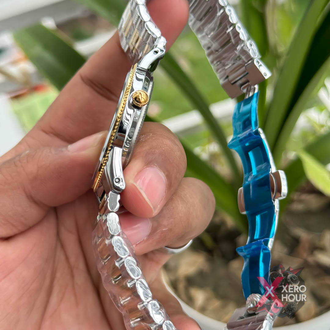 Bestwin BW232 || Formal Watch || Dual Tone Green Dial_img_1