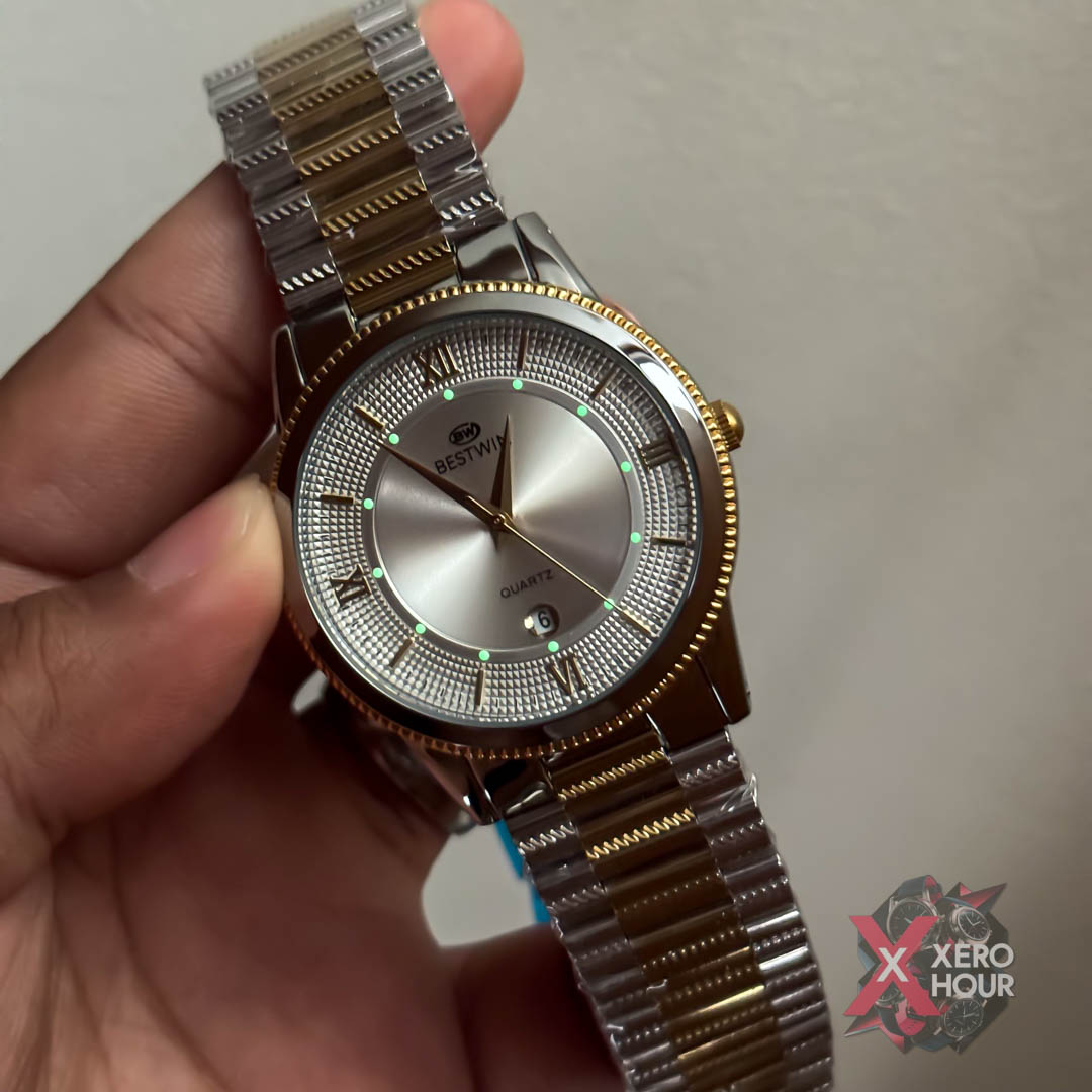 Bestwin BW232 || Formal Watch || Dual Tone White Dial_img_4