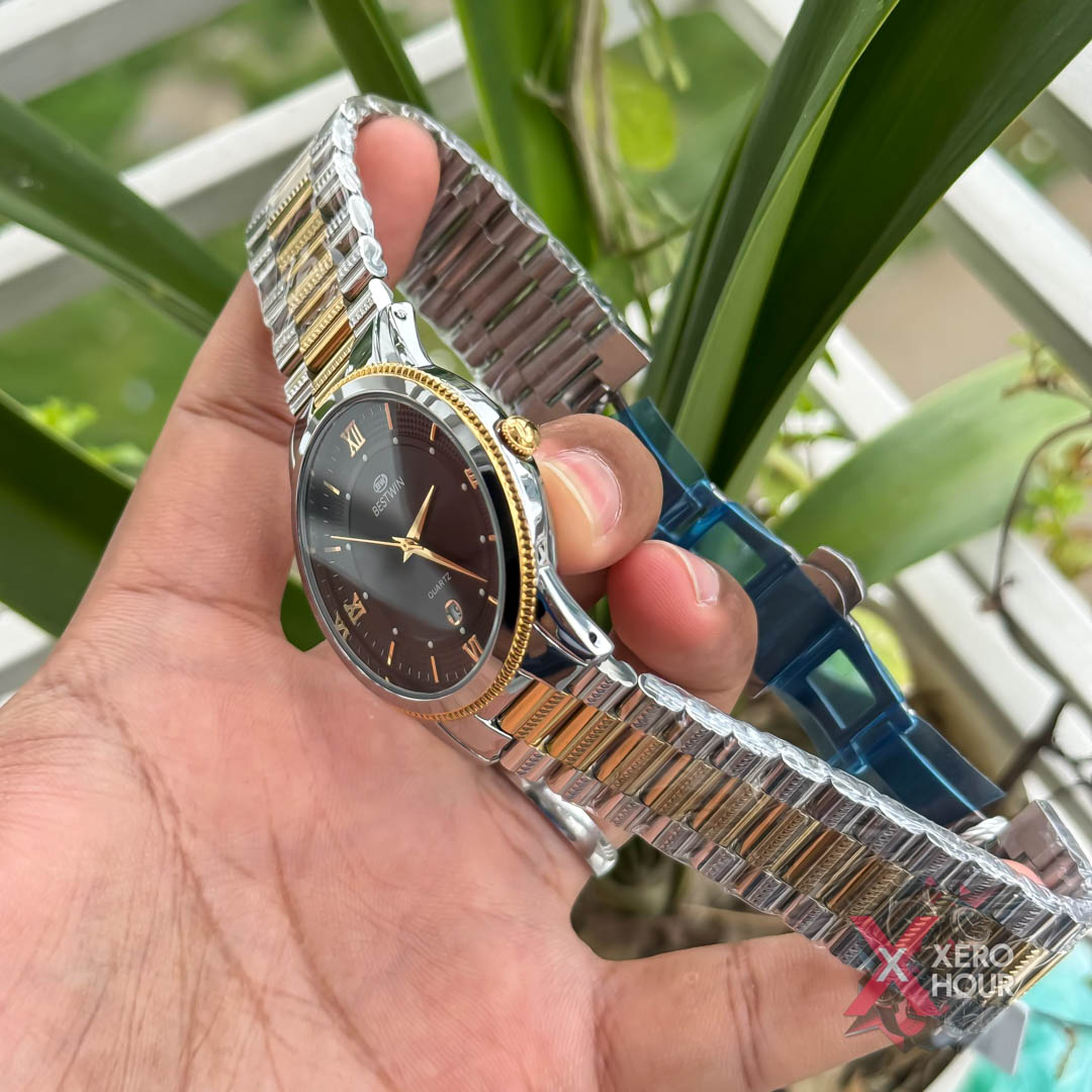 Bestwin BW232 || Formal Watch || Dual Tone Black dial_img_3