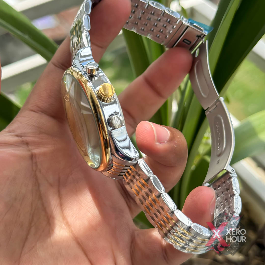 Hugo Boss Chronograph | Dual Tone Sunflower Gold Tone with watch dial_img_2