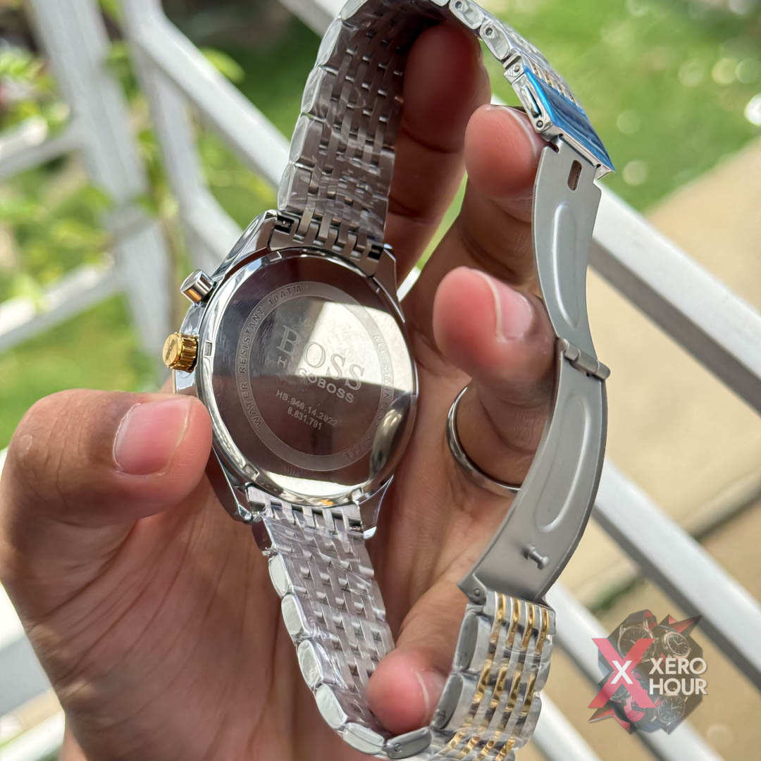 Hugo Boss Chronograph | Dual Tone Sunflower Gold Tone with watch dial_img_5