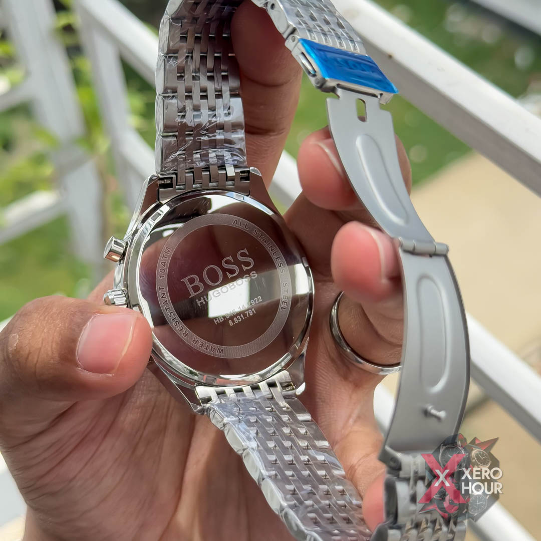 Hugo Boss Chronograph |Single Tone Black Dial_img_2