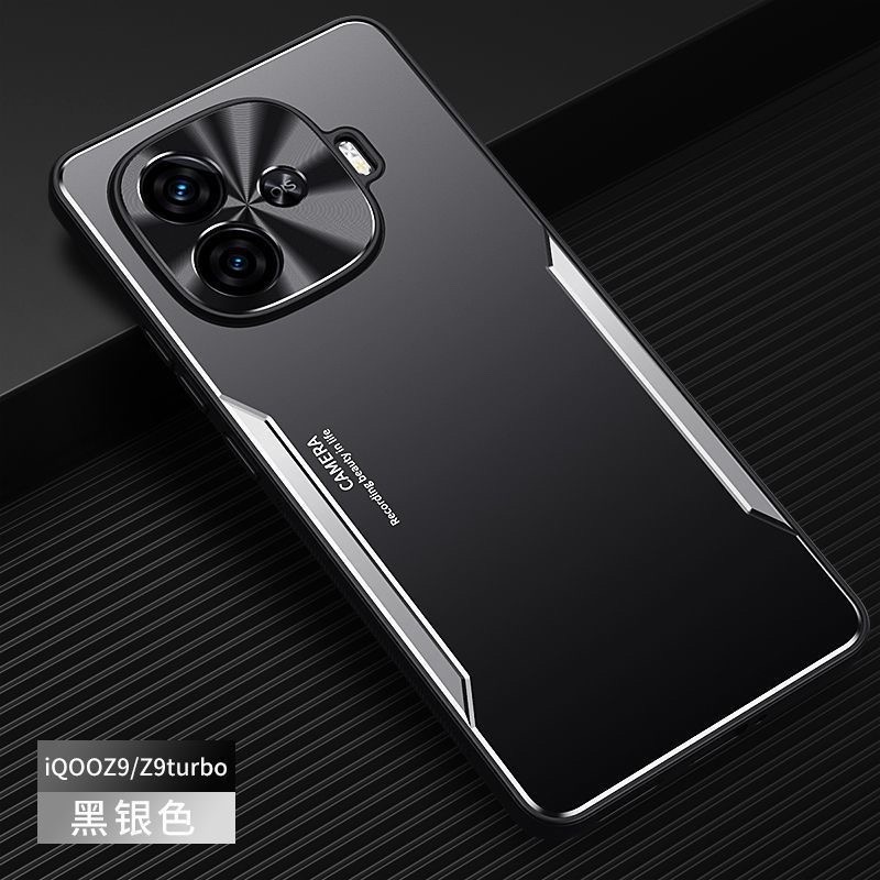 IQOO Z9Turbo metal lens full cover anti-fall silicone frosted hard shell protective cover_img_3