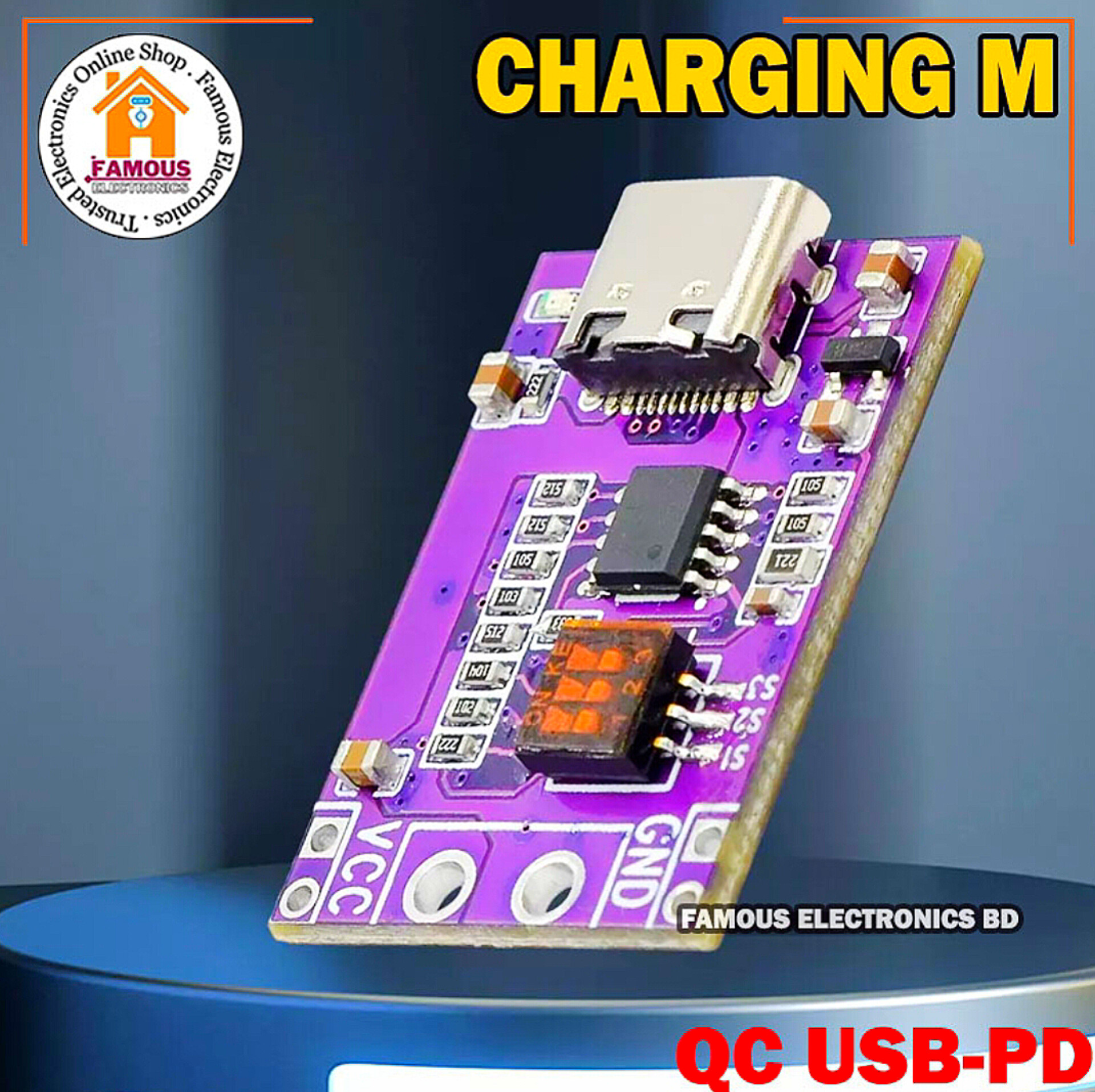 Type-C QC AFC PD2.0 PD3.0 To DC Spoof Scam Fast Charge Trigger Polling Detector USB-PD Notebook Power Supply Change Board Module_img_0