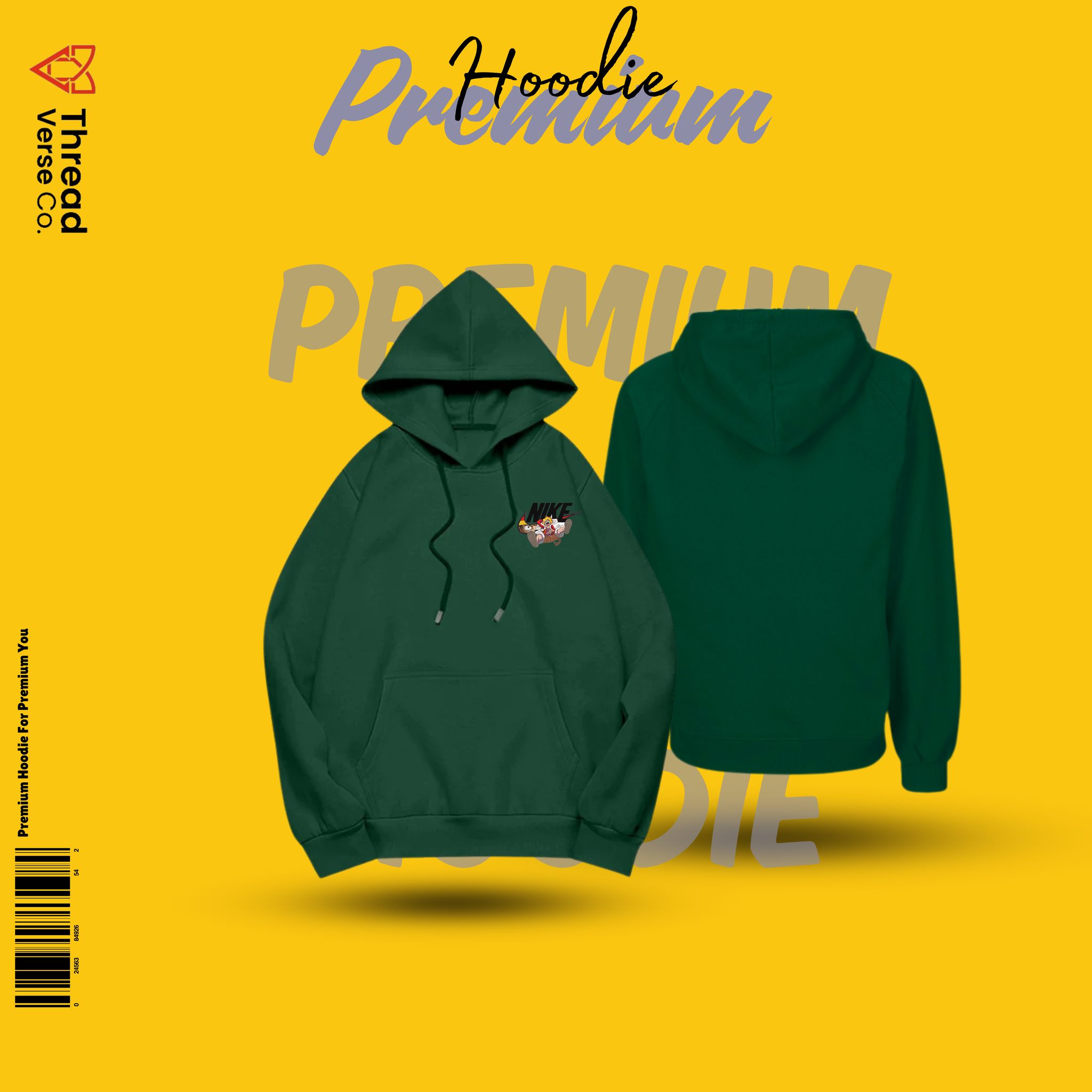 Premium Quality Black Color Full Sleeve Hoodie Jacket for Men / Women Green Color Trendy New Fusion NEW Stylish Premium Quality Fashionable Clothing Long Sleeve Hoodie for Men- Elevate Your Style, Stay Warm, Stay Trendy. Comfortable for Winter Season_img_4