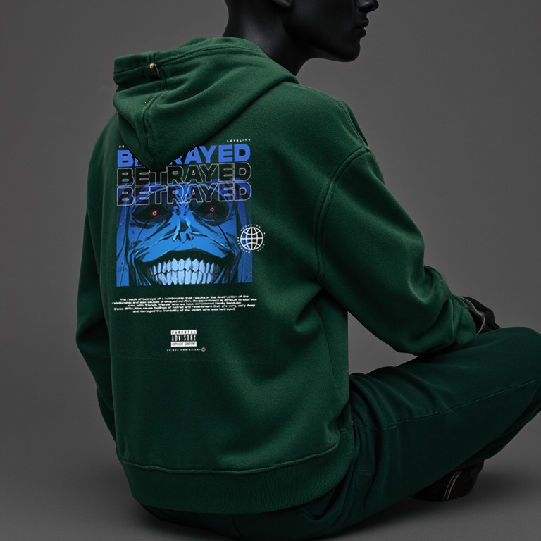 Premium Quality Black Color Full Sleeve Hoodie Jacket for Men / Women Green Color Trendy New Fusion NEW Stylish Premium Quality Fashionable Clothing Long Sleeve Hoodie for Men- Elevate Your Style, Stay Warm, Stay Trendy. Comfortable for Winter Season_img_6