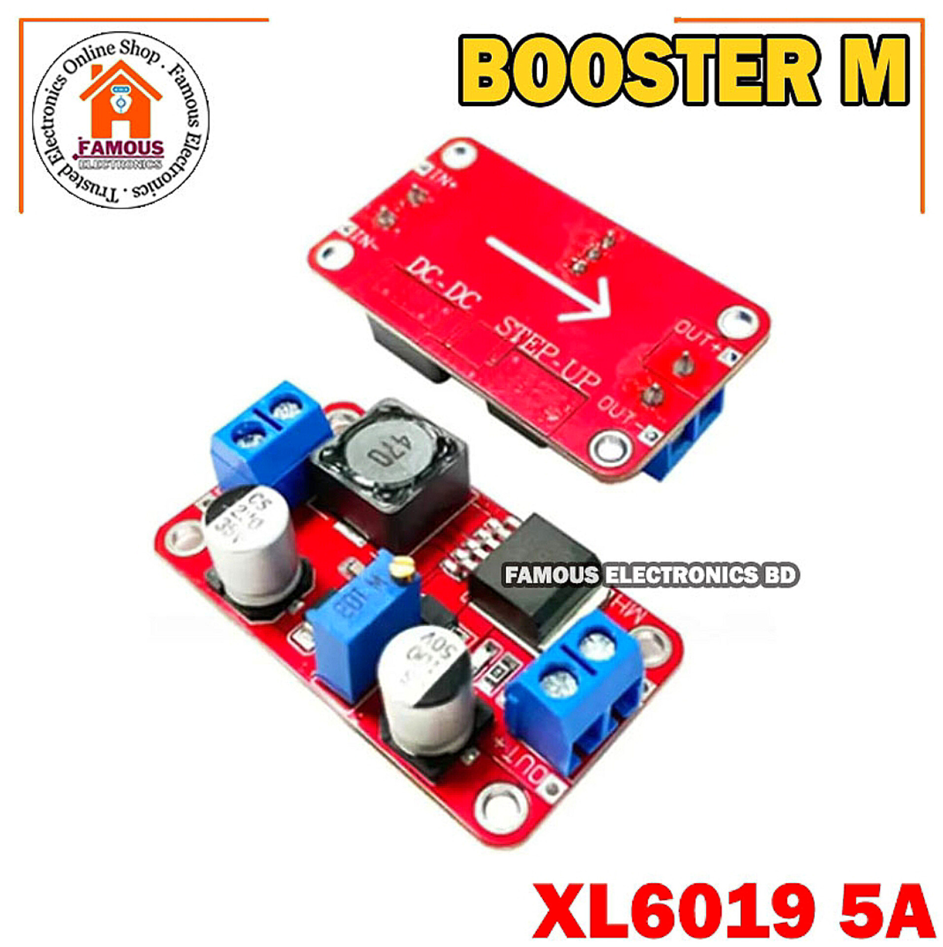 5A DC-DC Step Up Power Module Boost Volt Converter 3.3V-35V To 5V 6V 9V 12V 24V XL6019_img_5