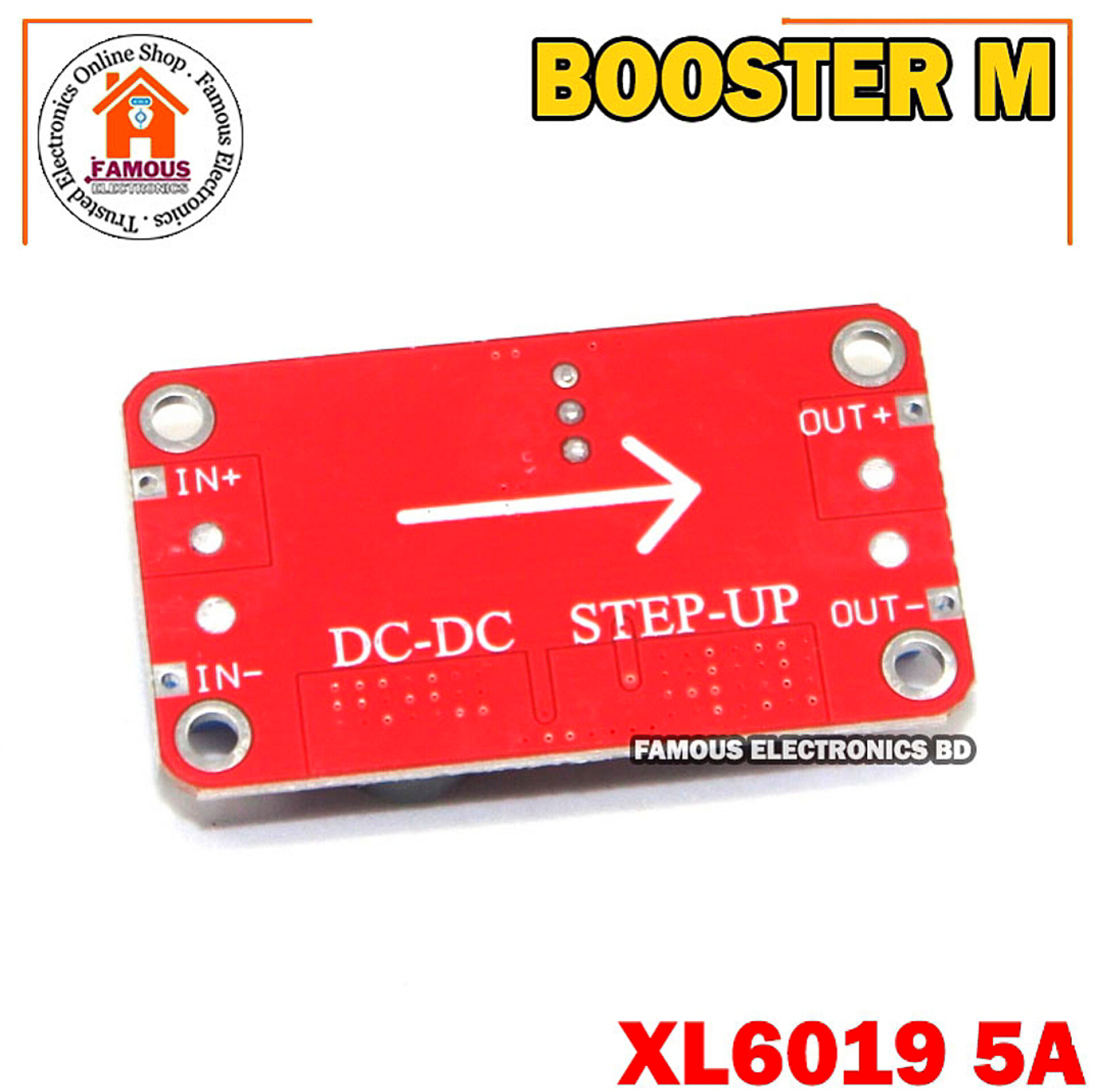 5A DC-DC Step Up Power Module Boost Volt Converter 3.3V-35V To 5V 6V 9V 12V 24V XL6019_img_1